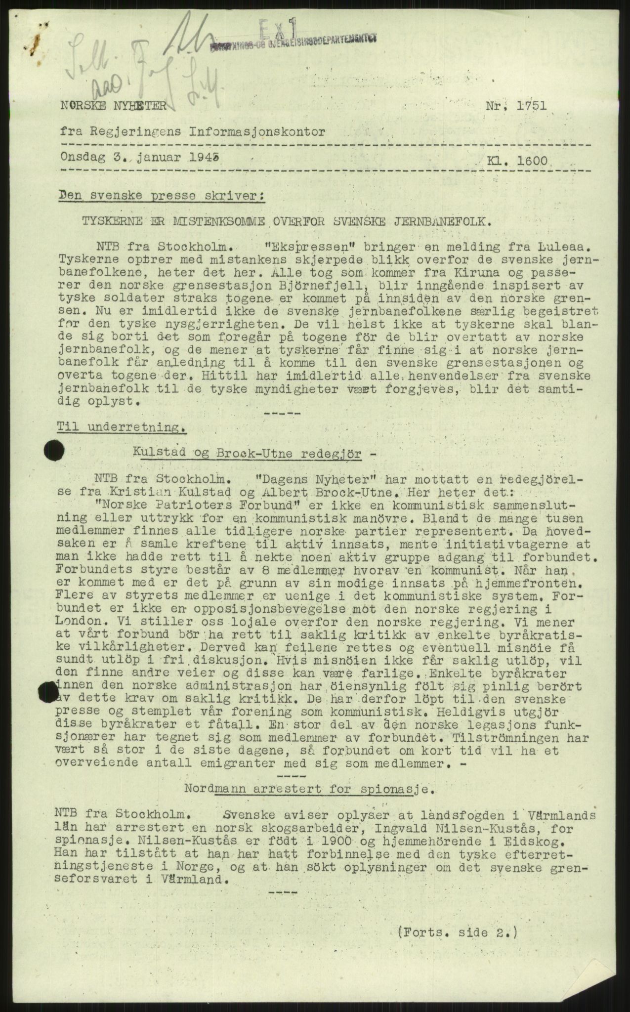 Kommunaldepartementet, Den alminnelige avdeling, AV/RA-S-1437/F/Fe, 1944-1945, p. 237