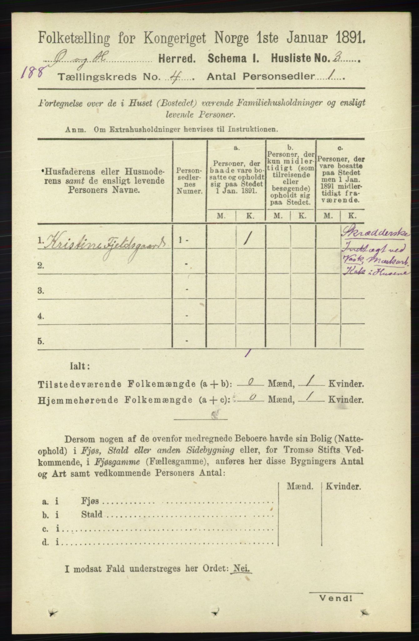 RA, 1891 census for 1016 Øvrebø og Hægeland, 1891, p. 650