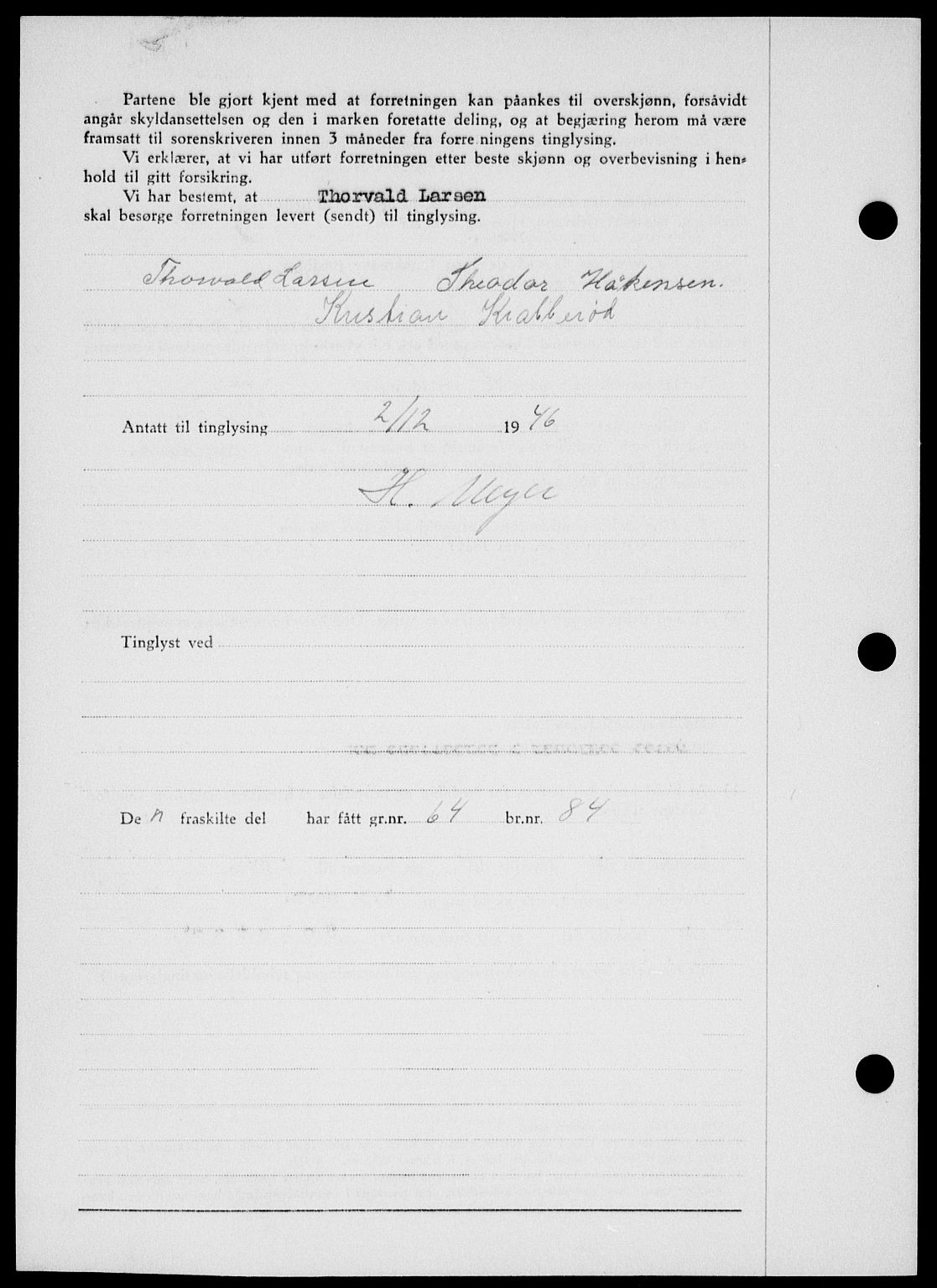 Onsøy sorenskriveri, SAO/A-10474/G/Ga/Gab/L0018: Mortgage book no. II A-18, 1946-1947, Diary no: : 3095/1946