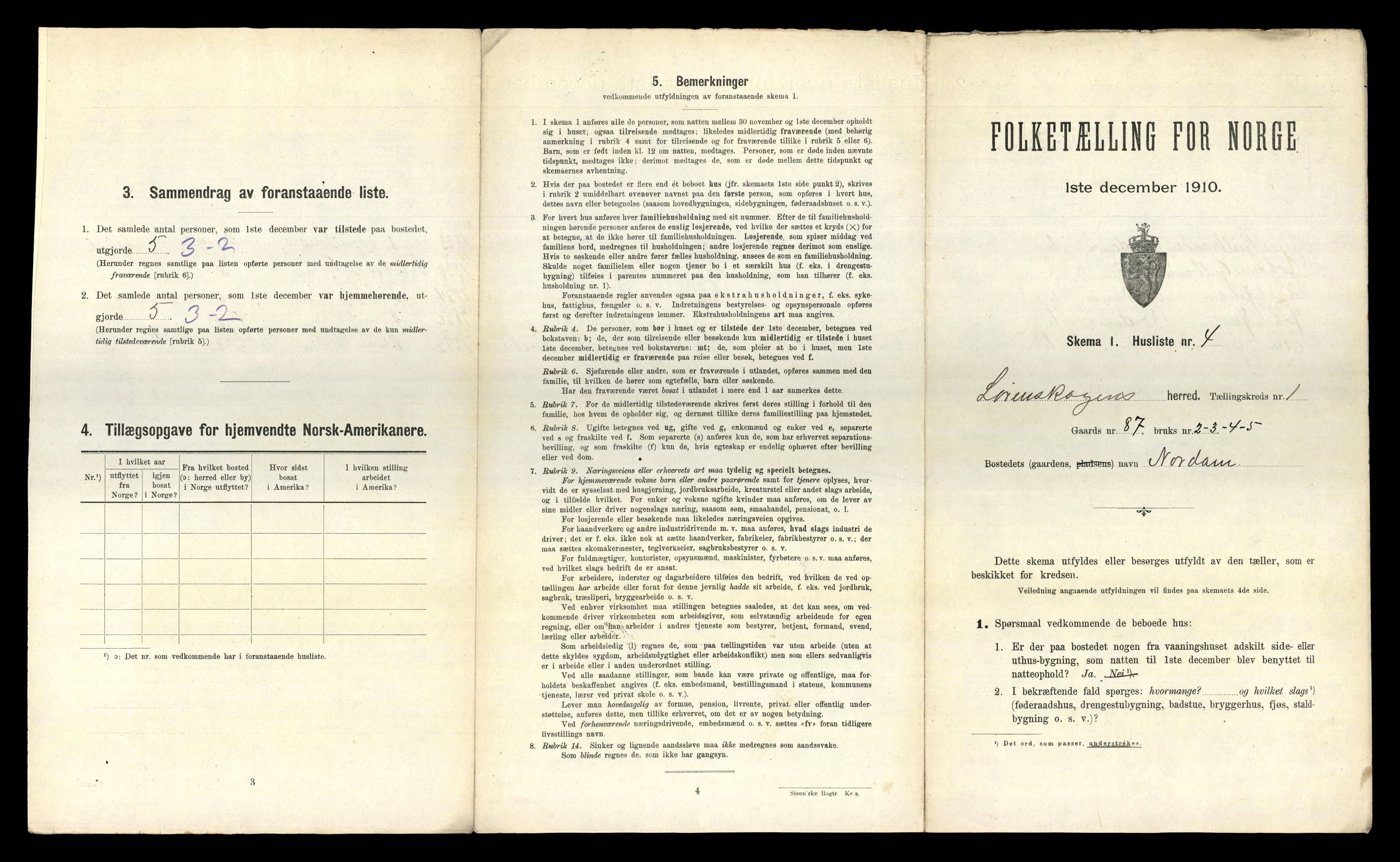 RA, 1910 census for Lørenskog, 1910, p. 24