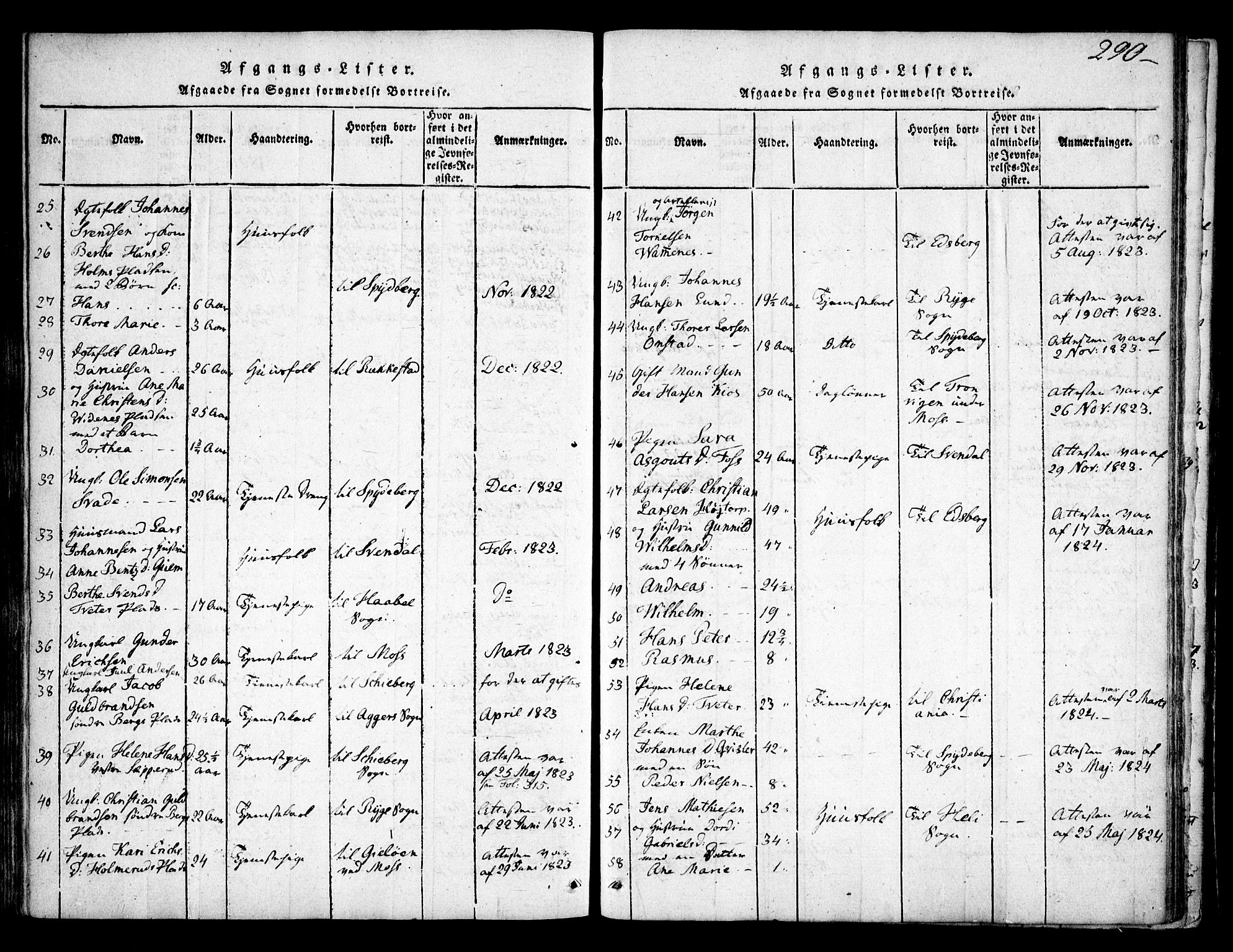 Skiptvet prestekontor Kirkebøker, SAO/A-20009/F/Fa/L0005: Parish register (official) no. 5, 1814-1838, p. 290