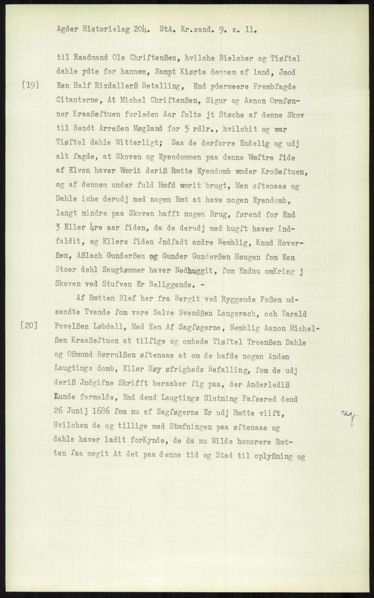 Samlinger til kildeutgivelse, Diplomavskriftsamlingen, AV/RA-EA-4053/H/Ha, p. 3410