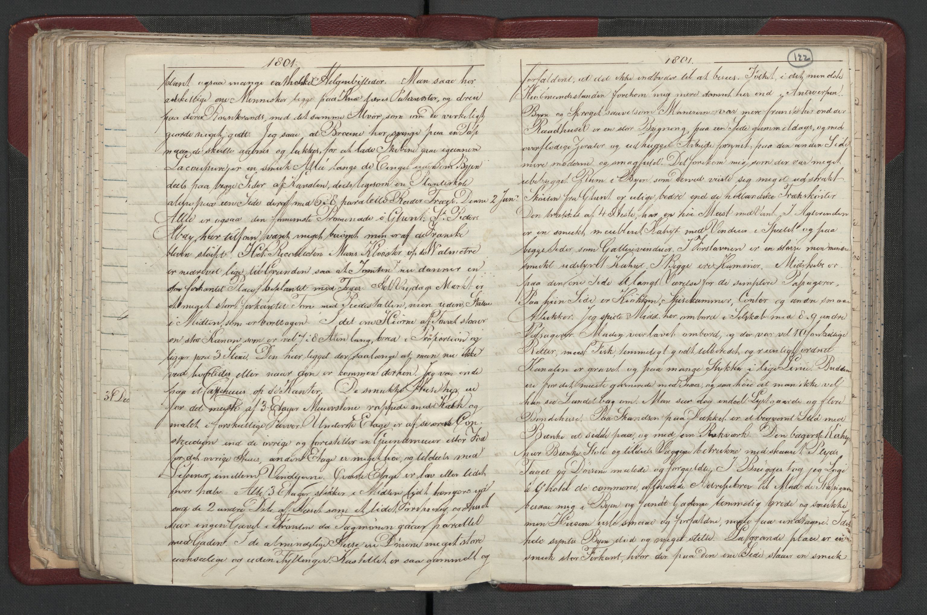 Meltzer, Fredrik, RA/PA-0028/F/L0001: Dagbok for årene 1796-1808, 1811, 1817, 1796-1817, p. 121b-122a