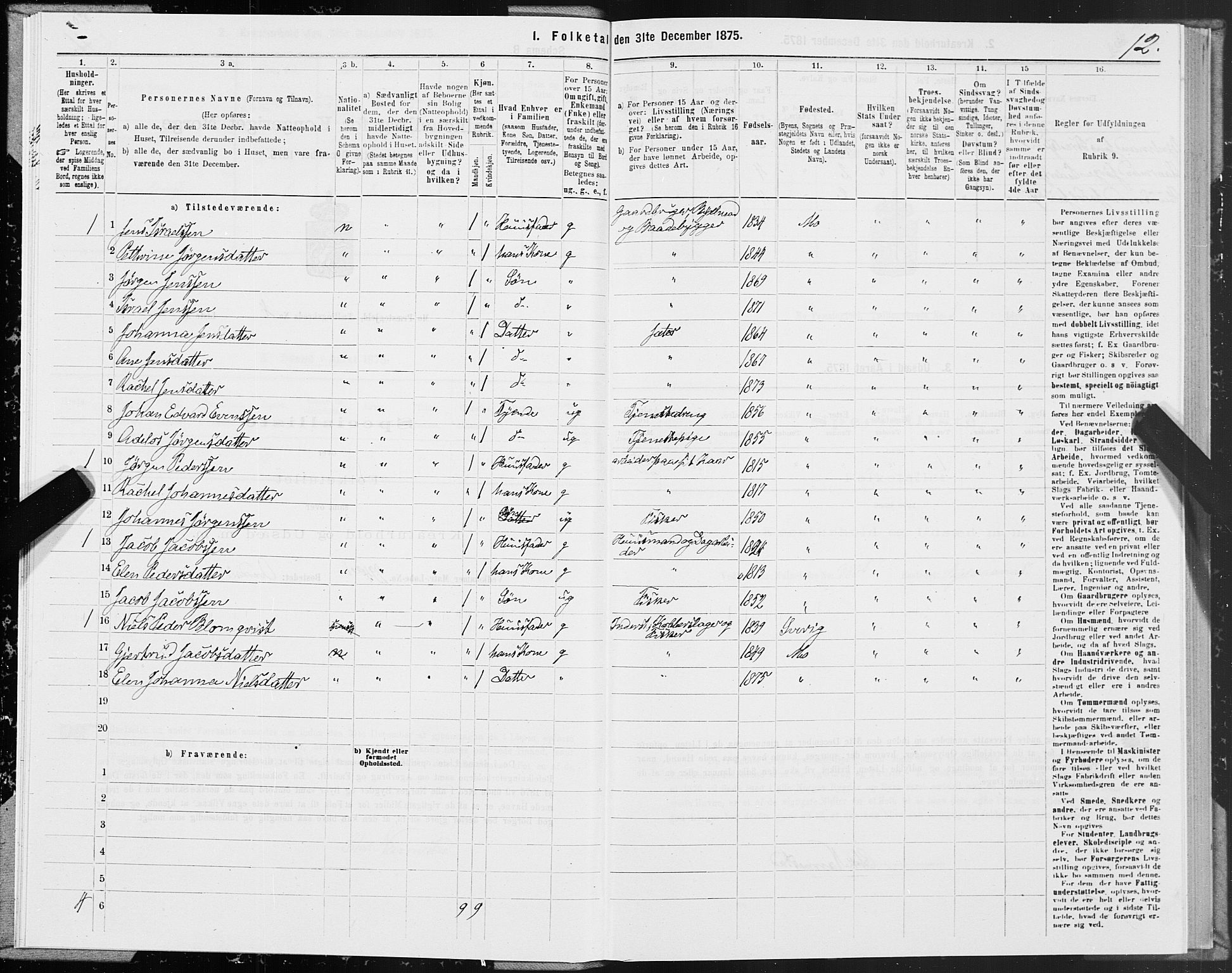 SAT, 1875 census for 1833P Mo, 1875, p. 3012