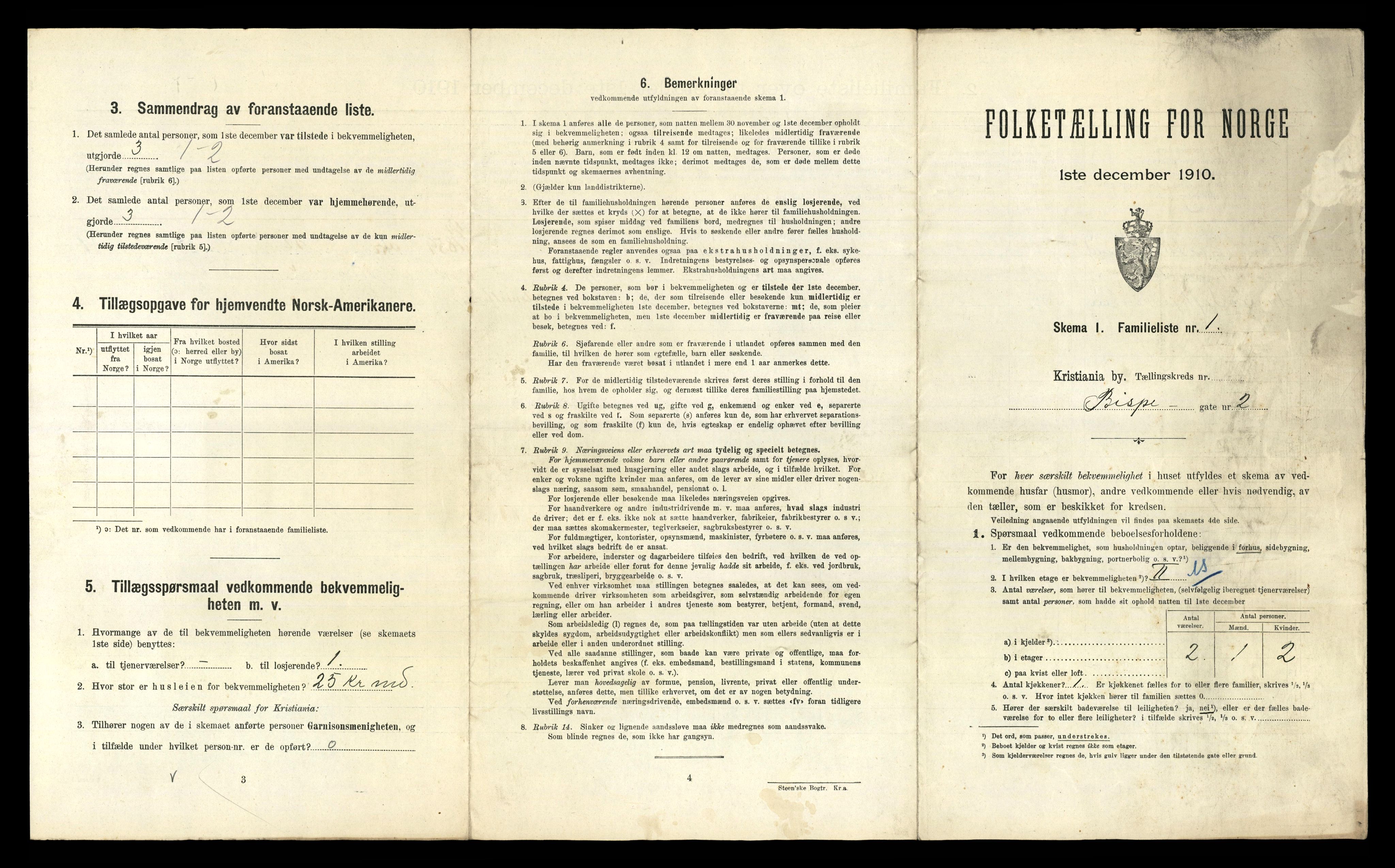 RA, 1910 census for Kristiania, 1910, p. 6045