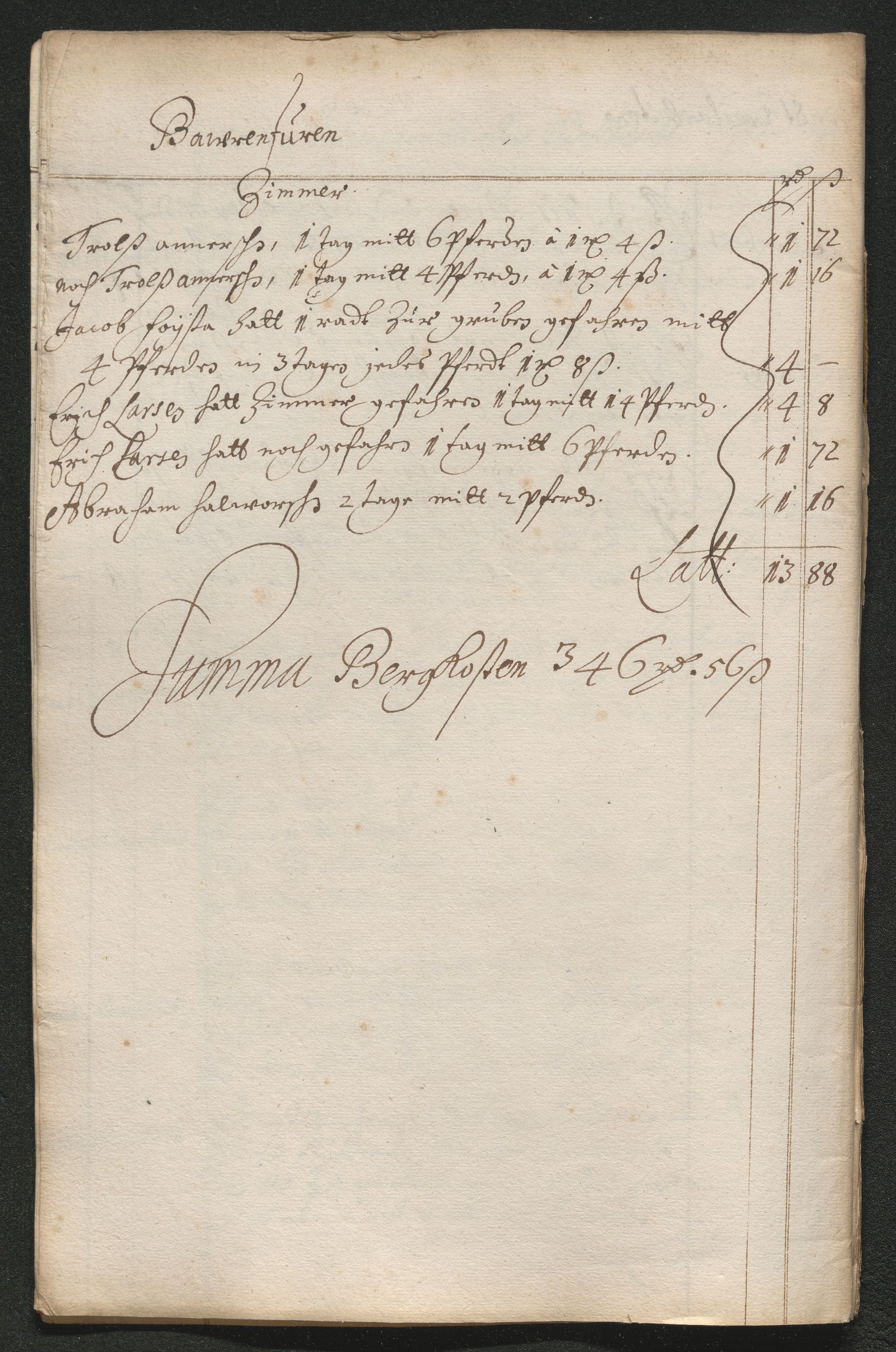 Kongsberg Sølvverk 1623-1816, SAKO/EA-3135/001/D/Dc/Dcd/L0063: Utgiftsregnskap for gruver m.m. , 1687, p. 296