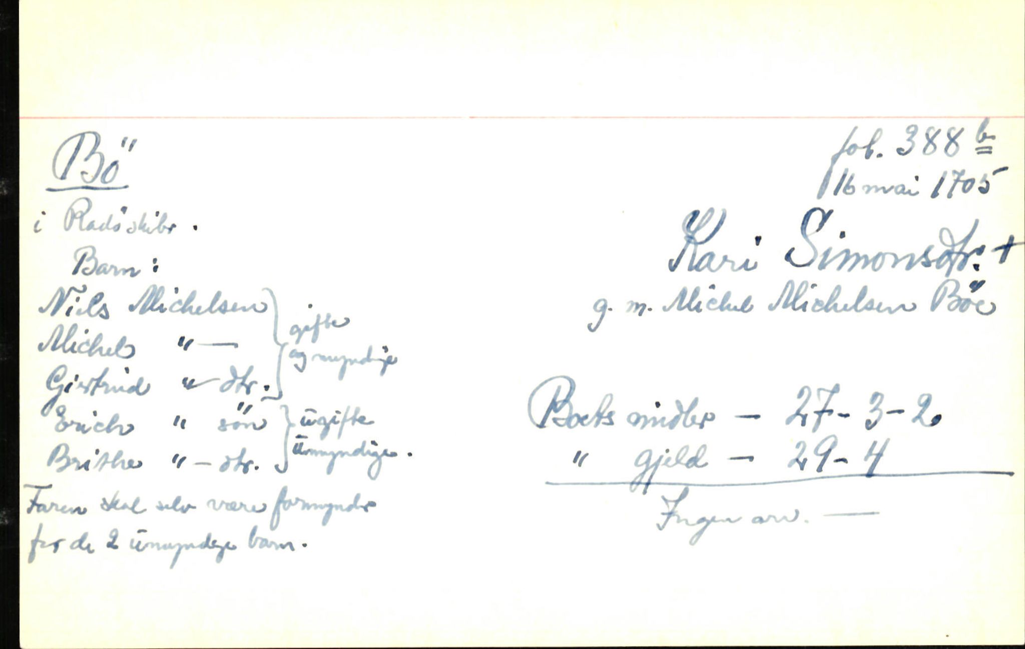 Skiftekort ved Statsarkivet i Bergen, SAB/SKIFTEKORT/001/L0001: Skifteprotokoll nr. 1-2 - test test, 1702-1716, p. 522