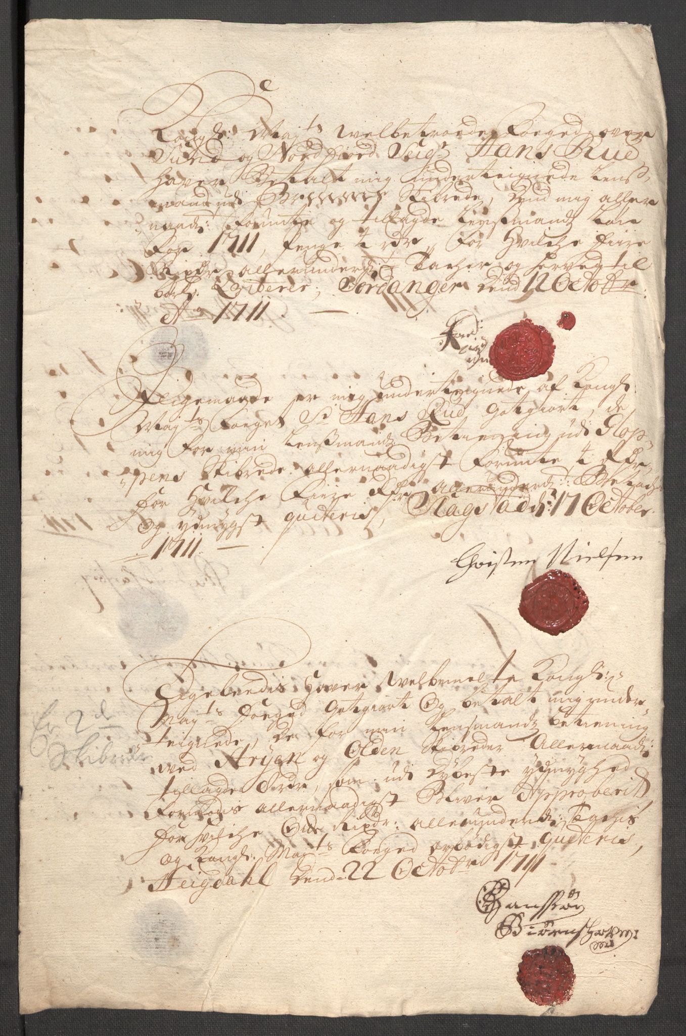 Rentekammeret inntil 1814, Reviderte regnskaper, Fogderegnskap, AV/RA-EA-4092/R53/L3433: Fogderegnskap Sunn- og Nordfjord, 1710-1711, p. 514