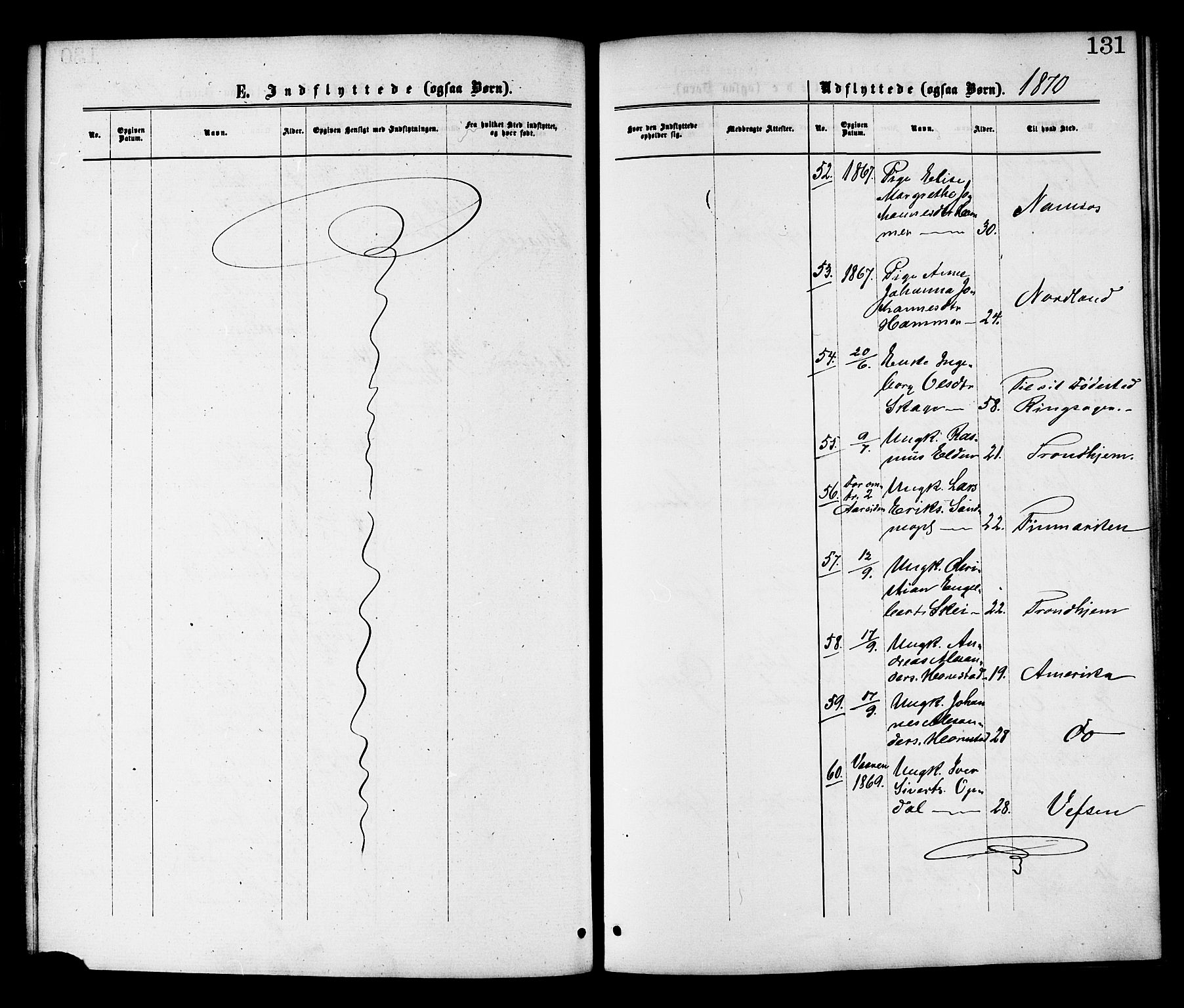 Ministerialprotokoller, klokkerbøker og fødselsregistre - Nord-Trøndelag, AV/SAT-A-1458/764/L0554: Parish register (official) no. 764A09, 1867-1880, p. 131