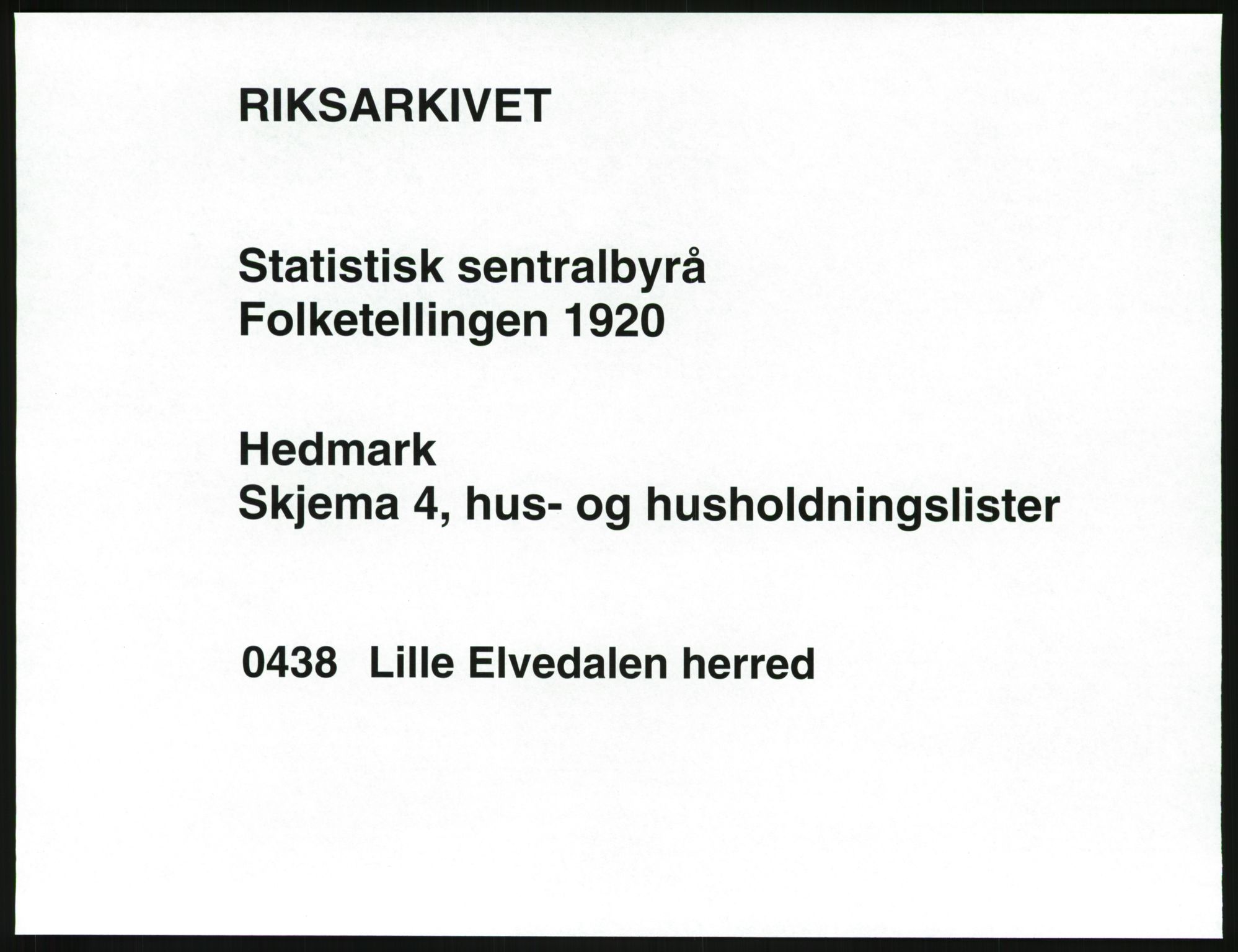 SAH, 1920 census for Alvdal, 1920, p. 44