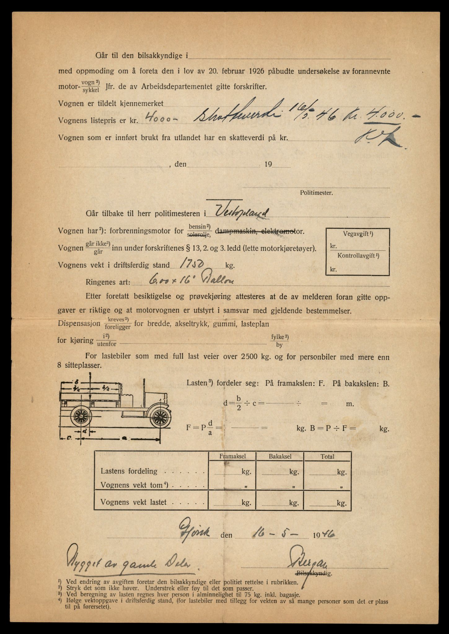 Møre og Romsdal vegkontor - Ålesund trafikkstasjon, AV/SAT-A-4099/F/Fe/L0005: Registreringskort for kjøretøy T 443 - T 546, 1927-1998, p. 1490