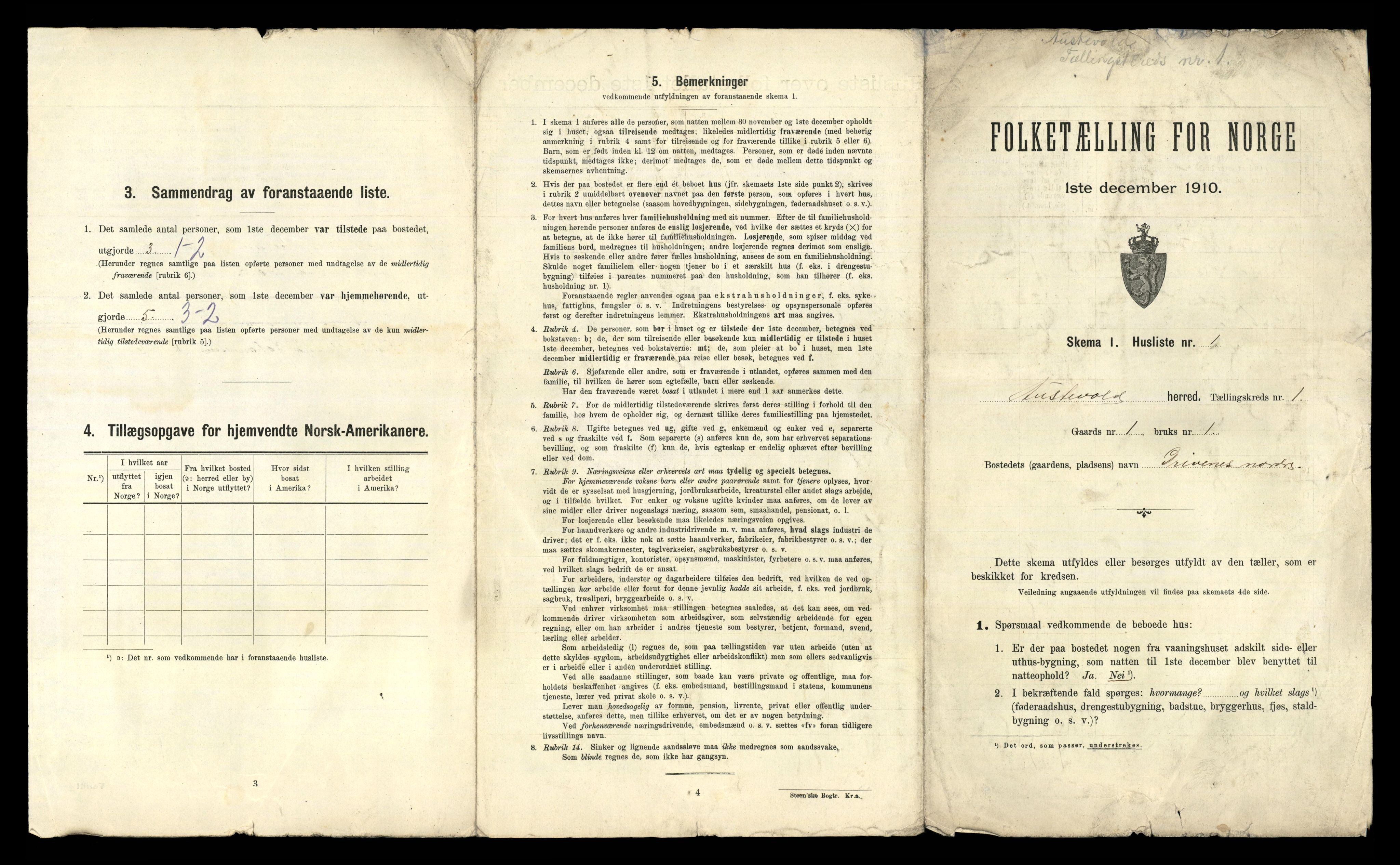 RA, 1910 census for Austevoll, 1910, p. 28