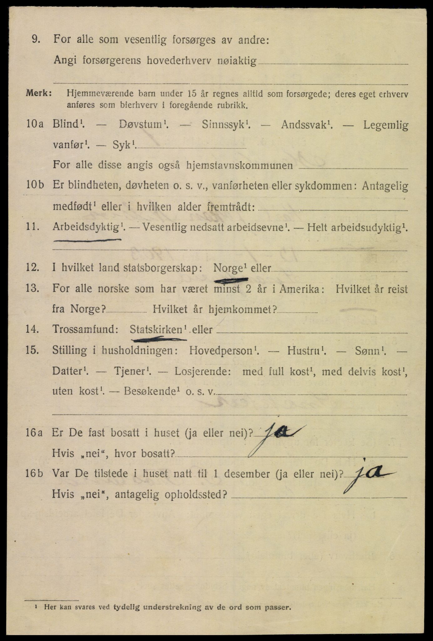 SAK, 1920 census for Mandal, 1920, p. 6836