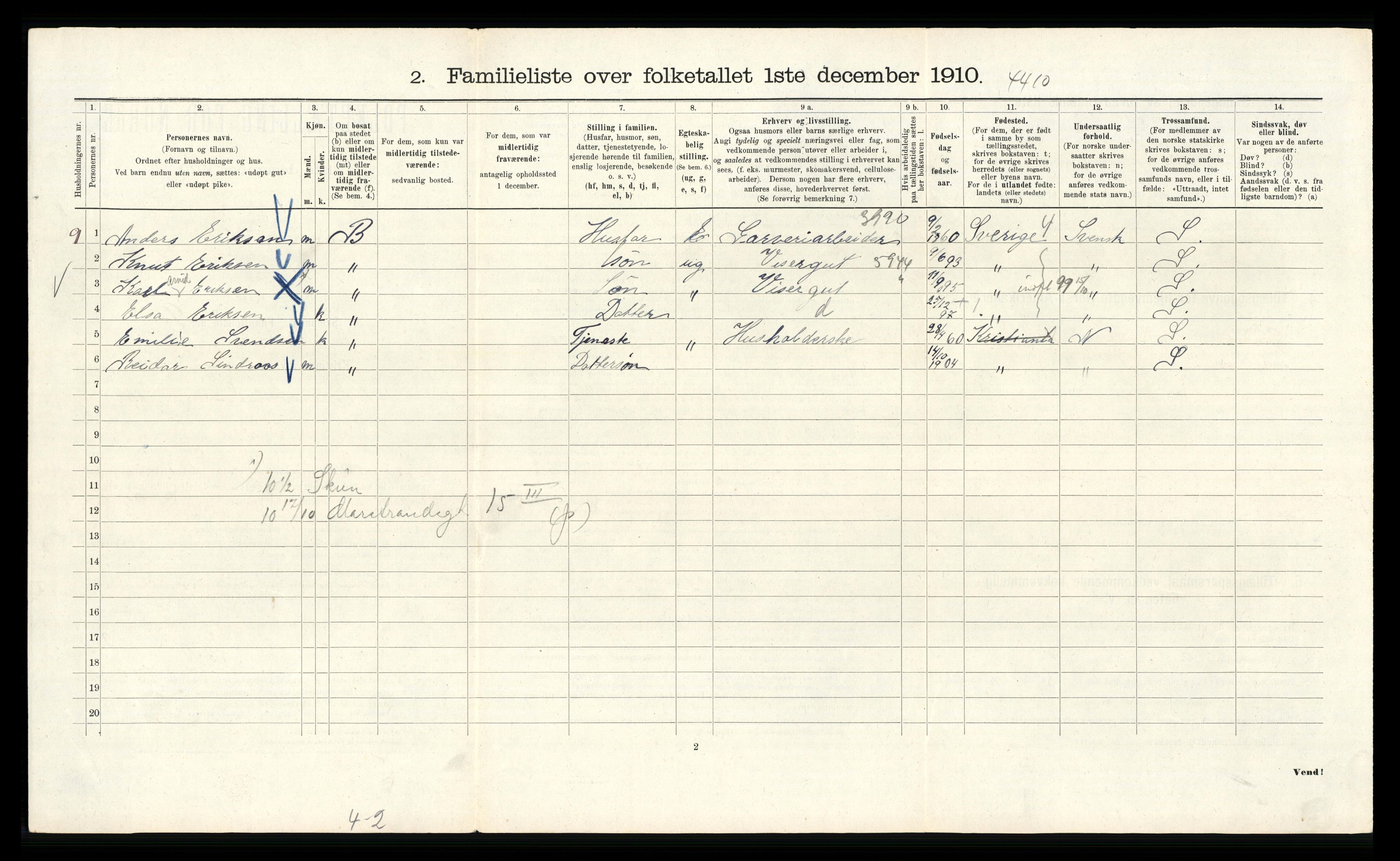 RA, 1910 census for Kristiania, 1910, p. 63158