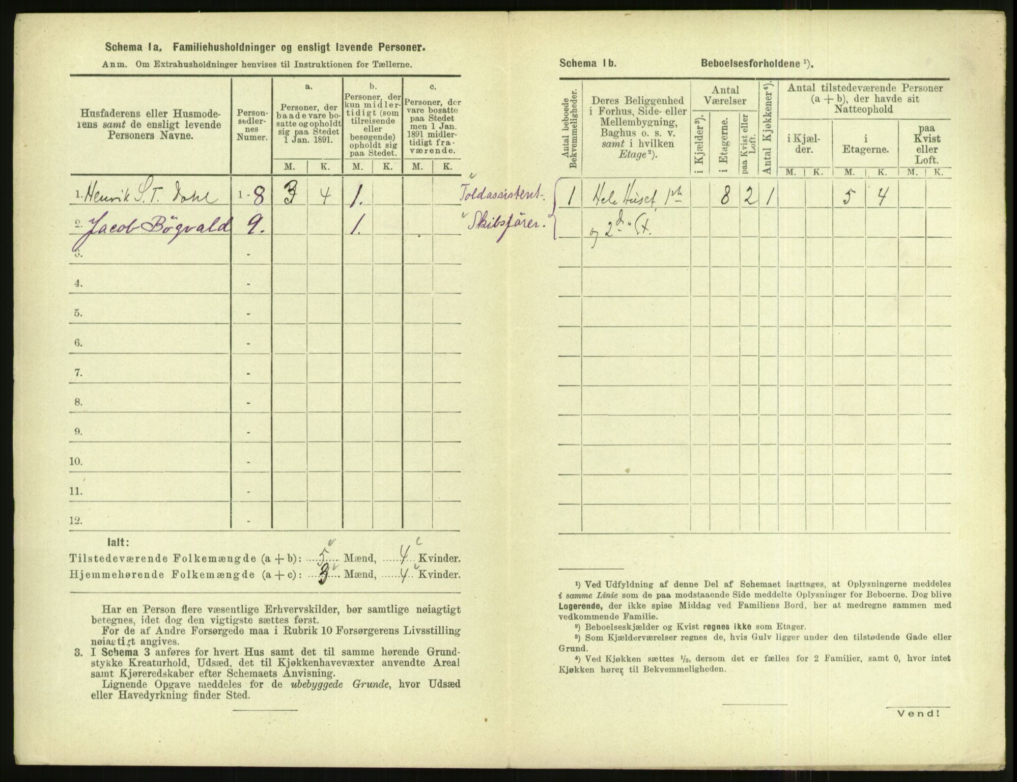 RA, 1891 census for 1004 Flekkefjord, 1891, p. 203