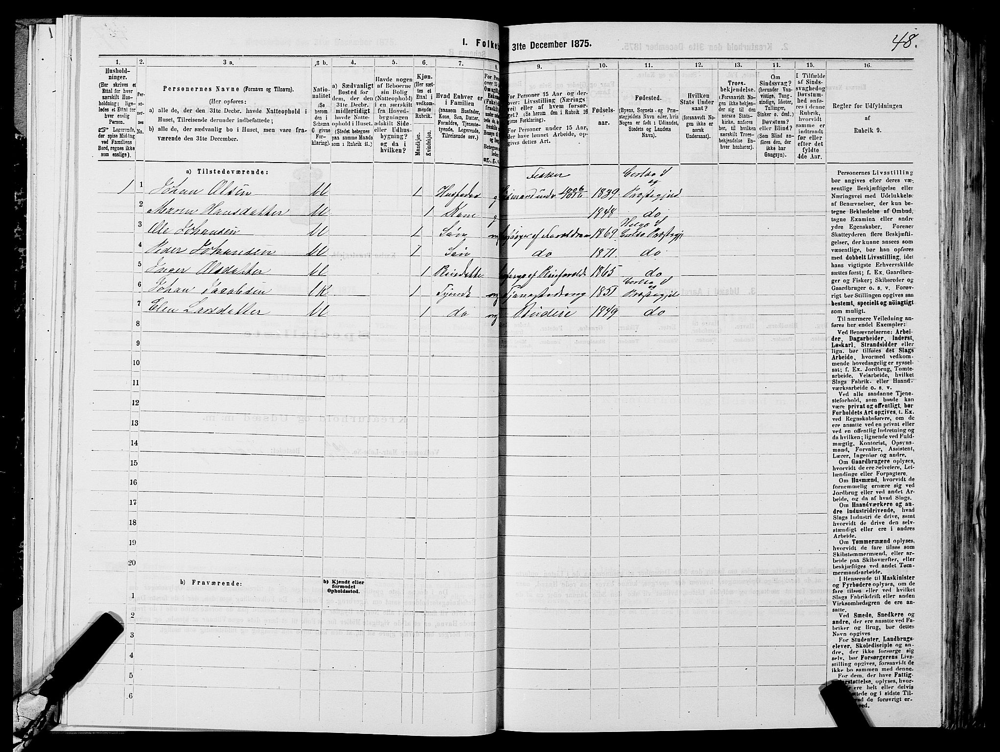 SATØ, 1875 census for 1936P Karlsøy, 1875, p. 2048