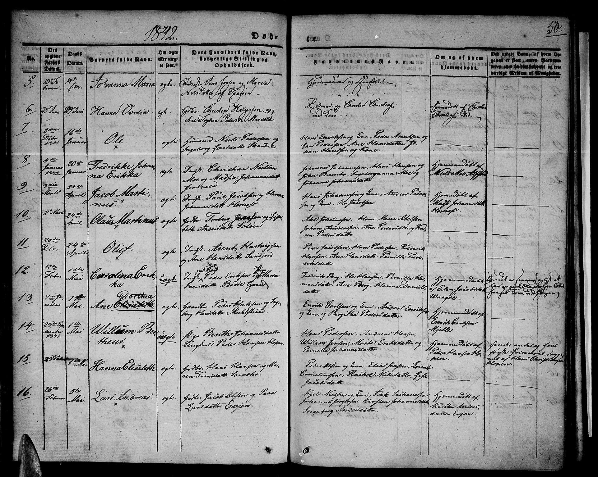 Ministerialprotokoller, klokkerbøker og fødselsregistre - Nordland, SAT/A-1459/801/L0006: Parish register (official) no. 801A06, 1834-1845, p. 50