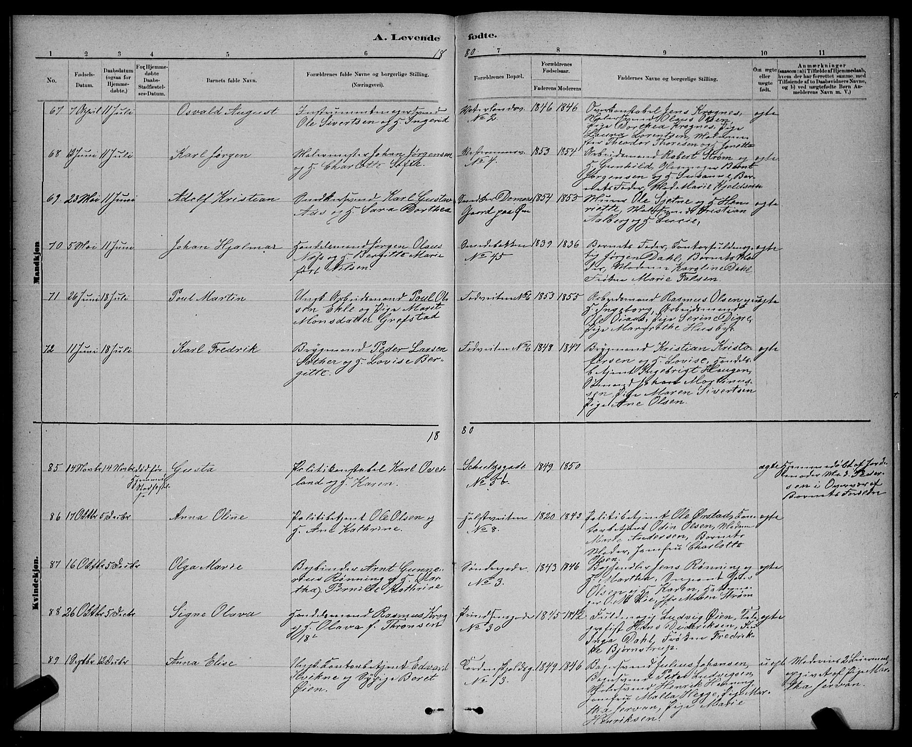 Ministerialprotokoller, klokkerbøker og fødselsregistre - Sør-Trøndelag, SAT/A-1456/601/L0091: Parish register (copy) no. 601C09, 1878-1883