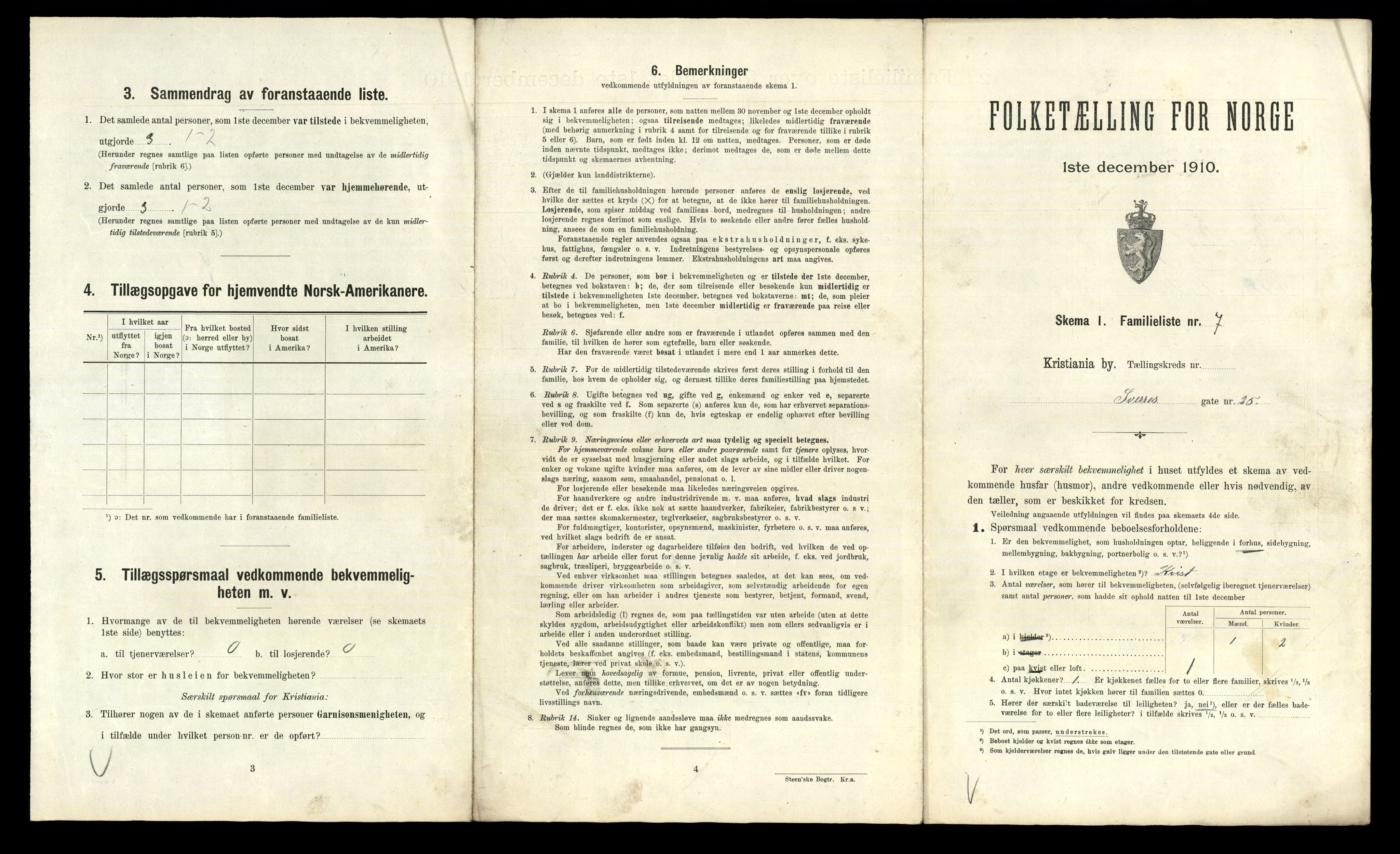 RA, 1910 census for Kristiania, 1910, p. 101785