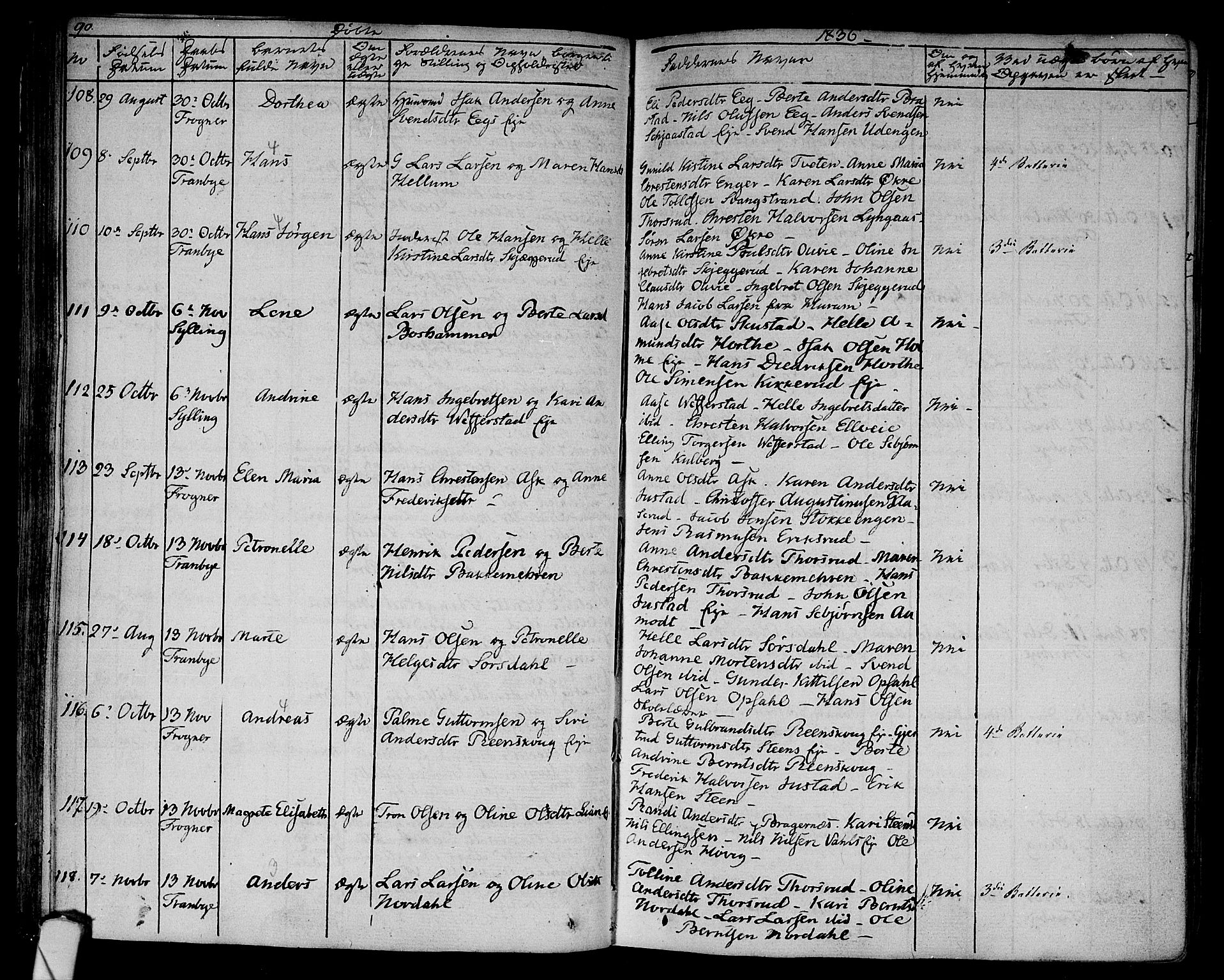 Lier kirkebøker, AV/SAKO-A-230/F/Fa/L0010: Parish register (official) no. I 10, 1827-1843, p. 90
