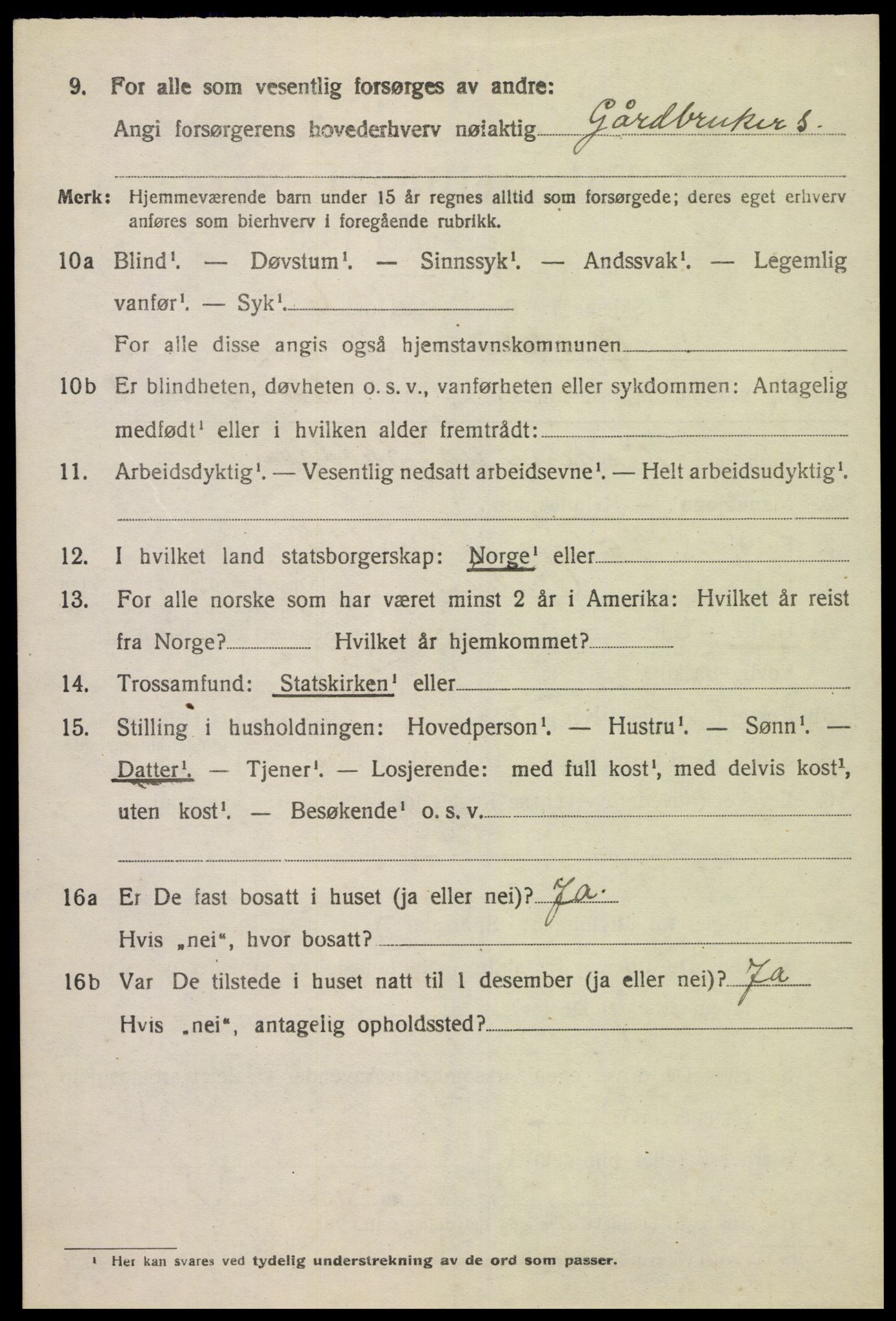 SAK, 1920 census for Øyslebø, 1920, p. 721