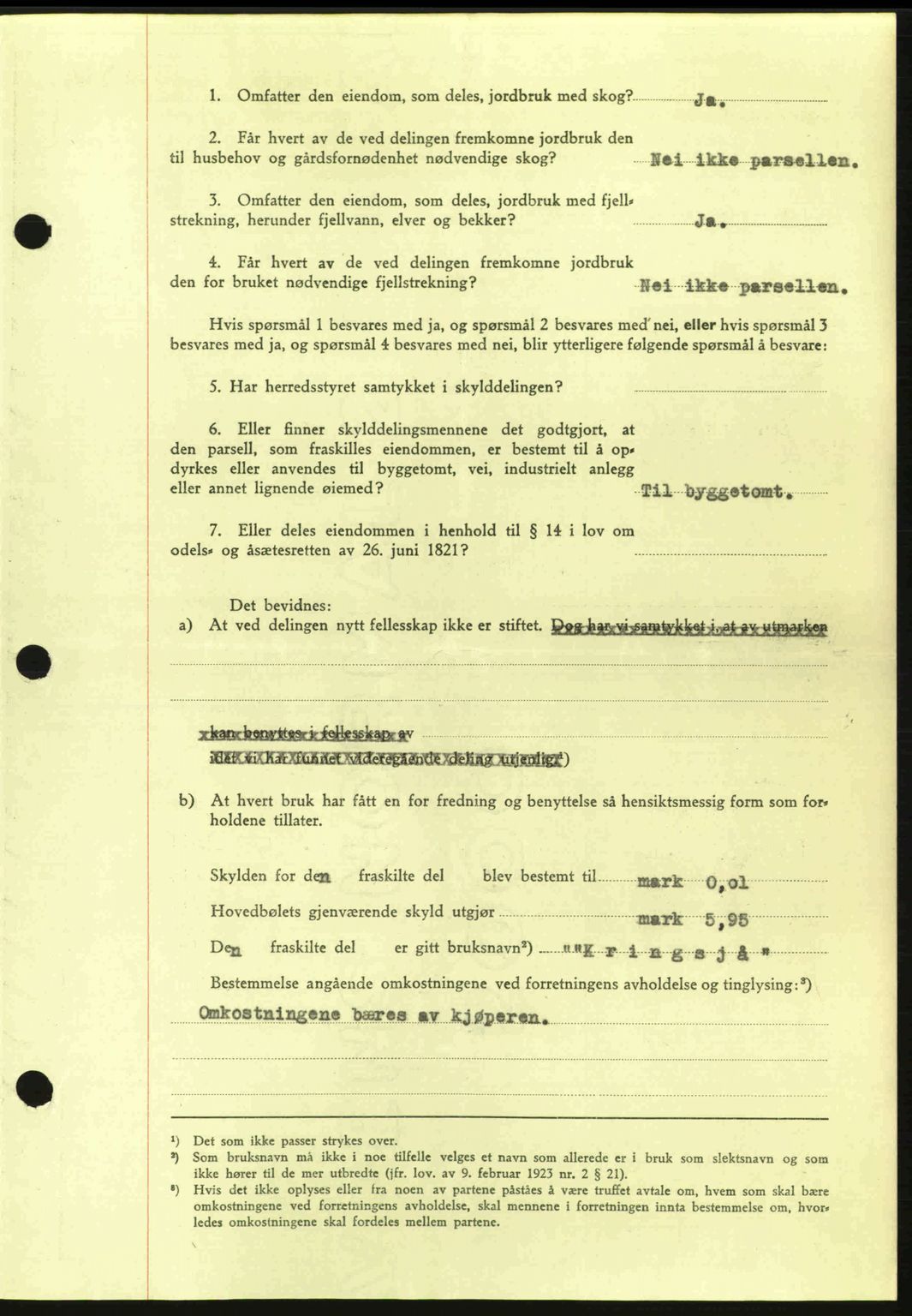 Nordmøre sorenskriveri, AV/SAT-A-4132/1/2/2Ca: Mortgage book no. A98, 1944-1944, Diary no: : 1884/1944