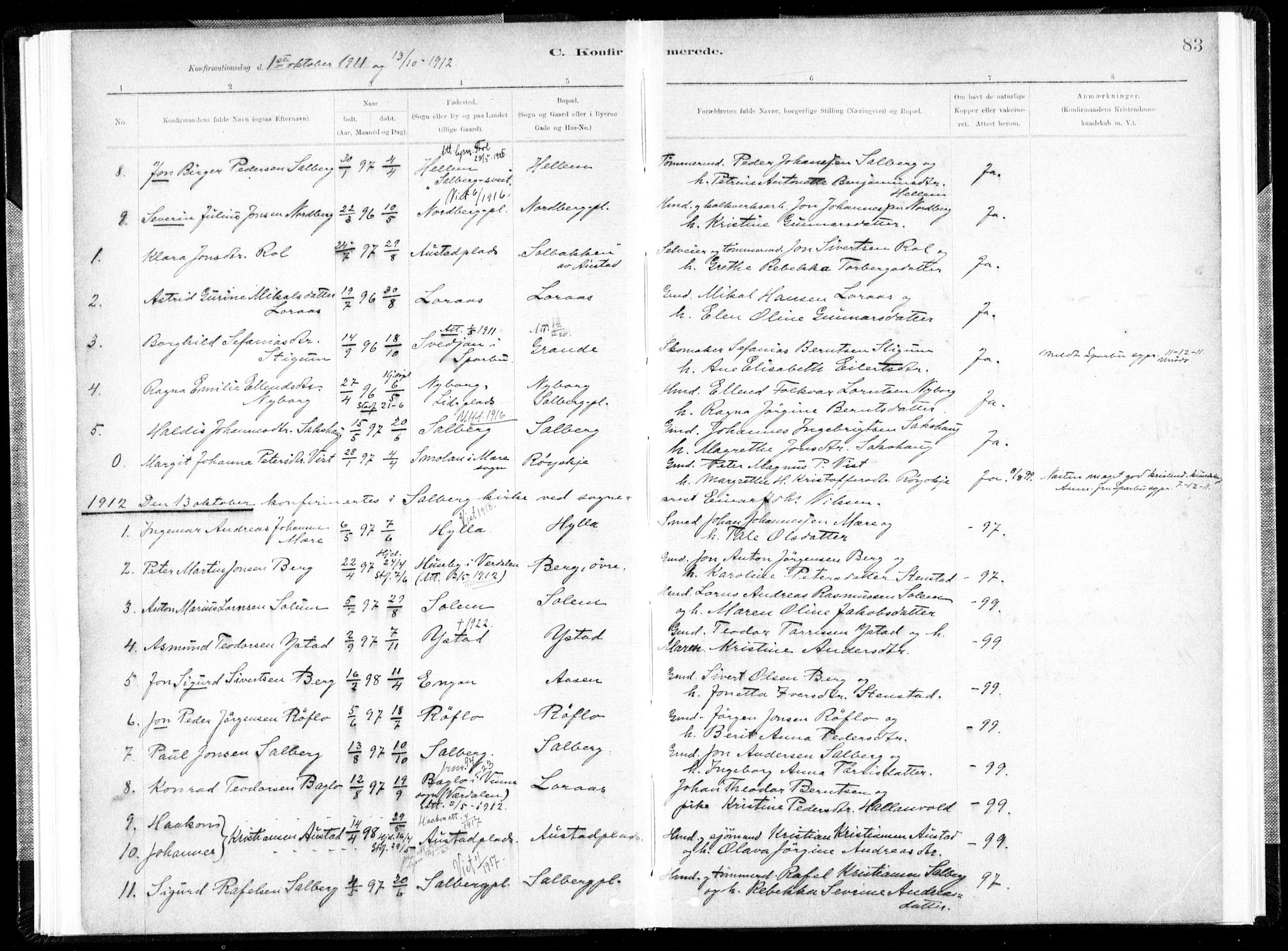 Ministerialprotokoller, klokkerbøker og fødselsregistre - Nord-Trøndelag, SAT/A-1458/731/L0309: Parish register (official) no. 731A01, 1879-1918, p. 83