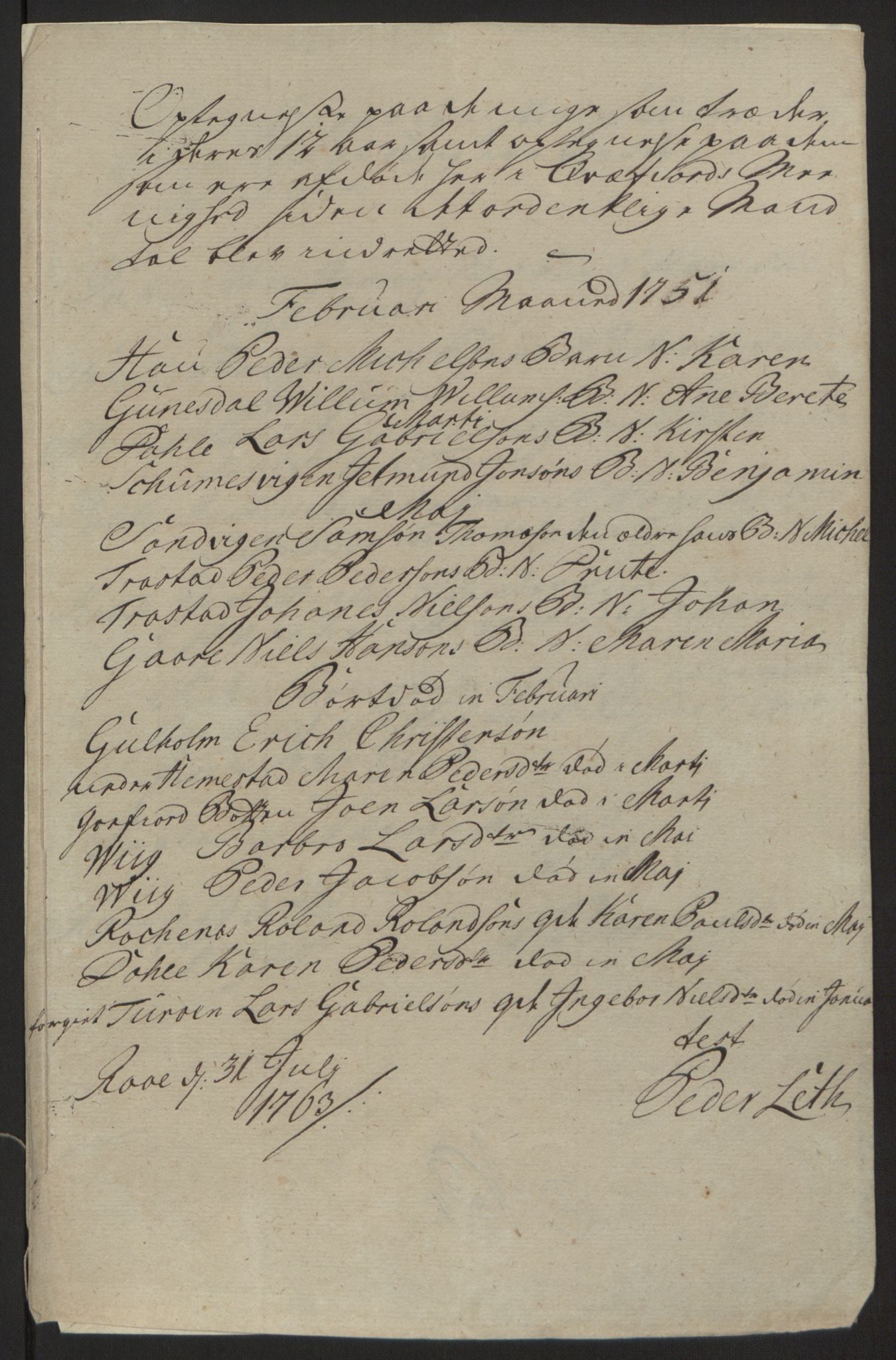 Rentekammeret inntil 1814, Reviderte regnskaper, Fogderegnskap, AV/RA-EA-4092/R68/L4845: Ekstraskatten Senja og Troms, 1762-1765, p. 201