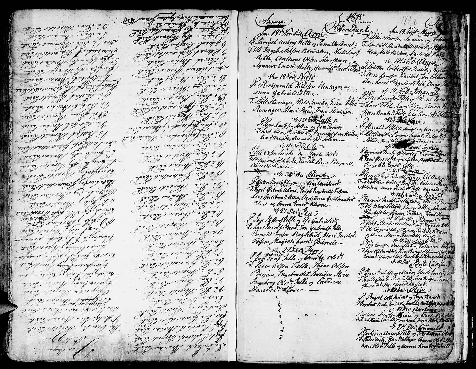 Gloppen sokneprestembete, AV/SAB-A-80101/H/Haa/Haaa/L0005: Parish register (official) no. A 5, 1785-1815, p. 181