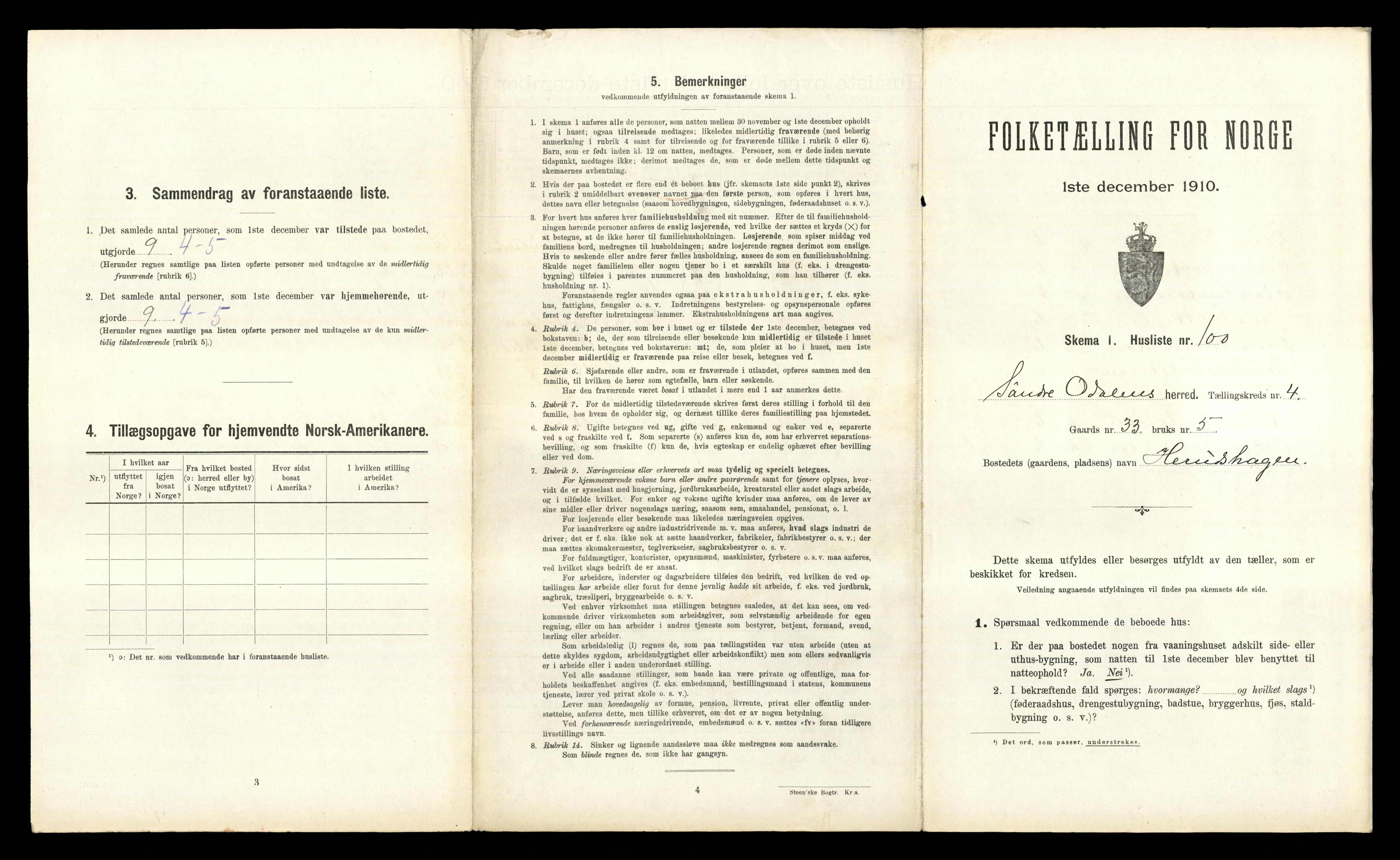 RA, 1910 census for Sør-Odal, 1910, p. 784