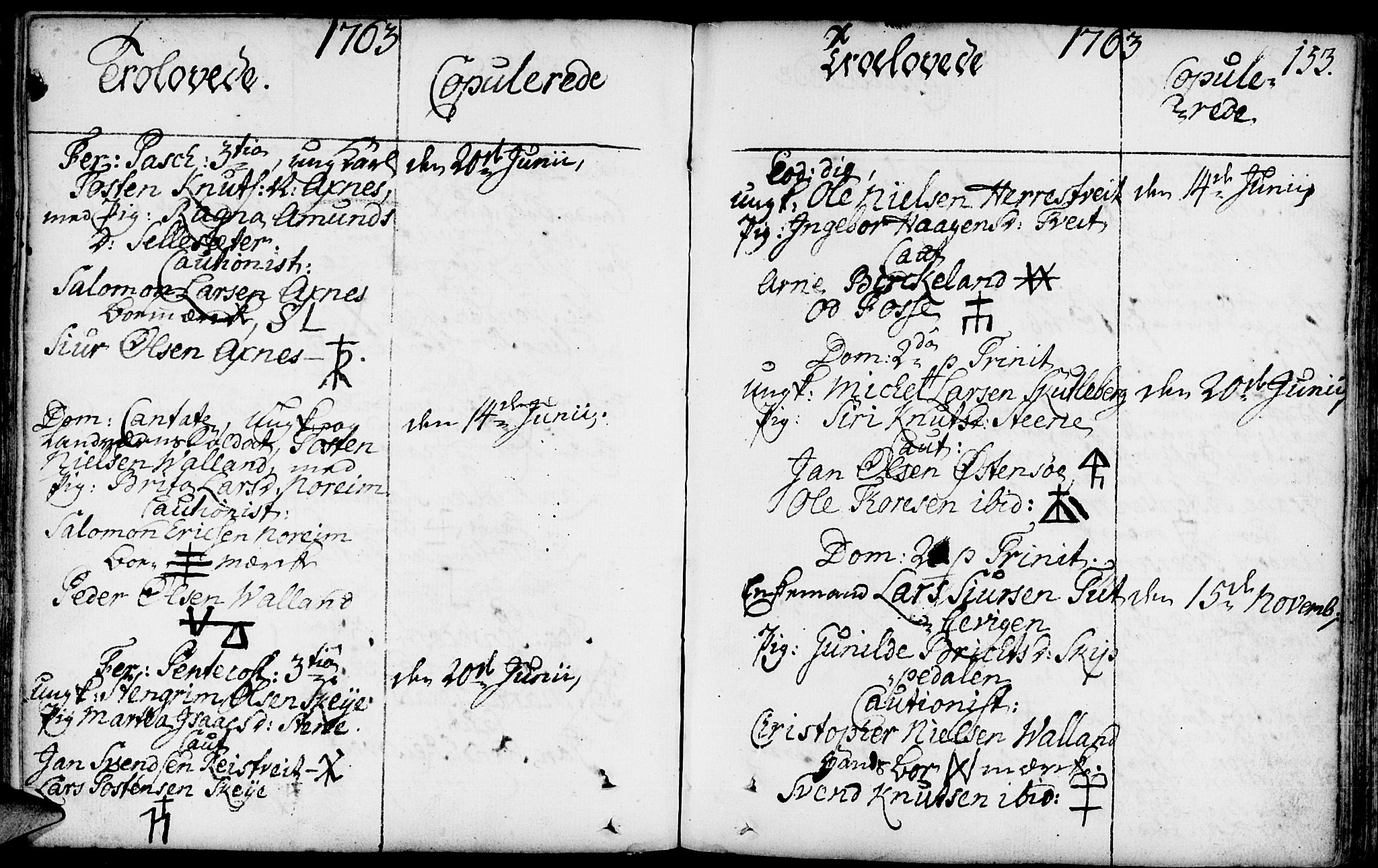 Kvam sokneprestembete, AV/SAB-A-76201/H/Haa: Parish register (official) no. A 3, 1743-1795, p. 153