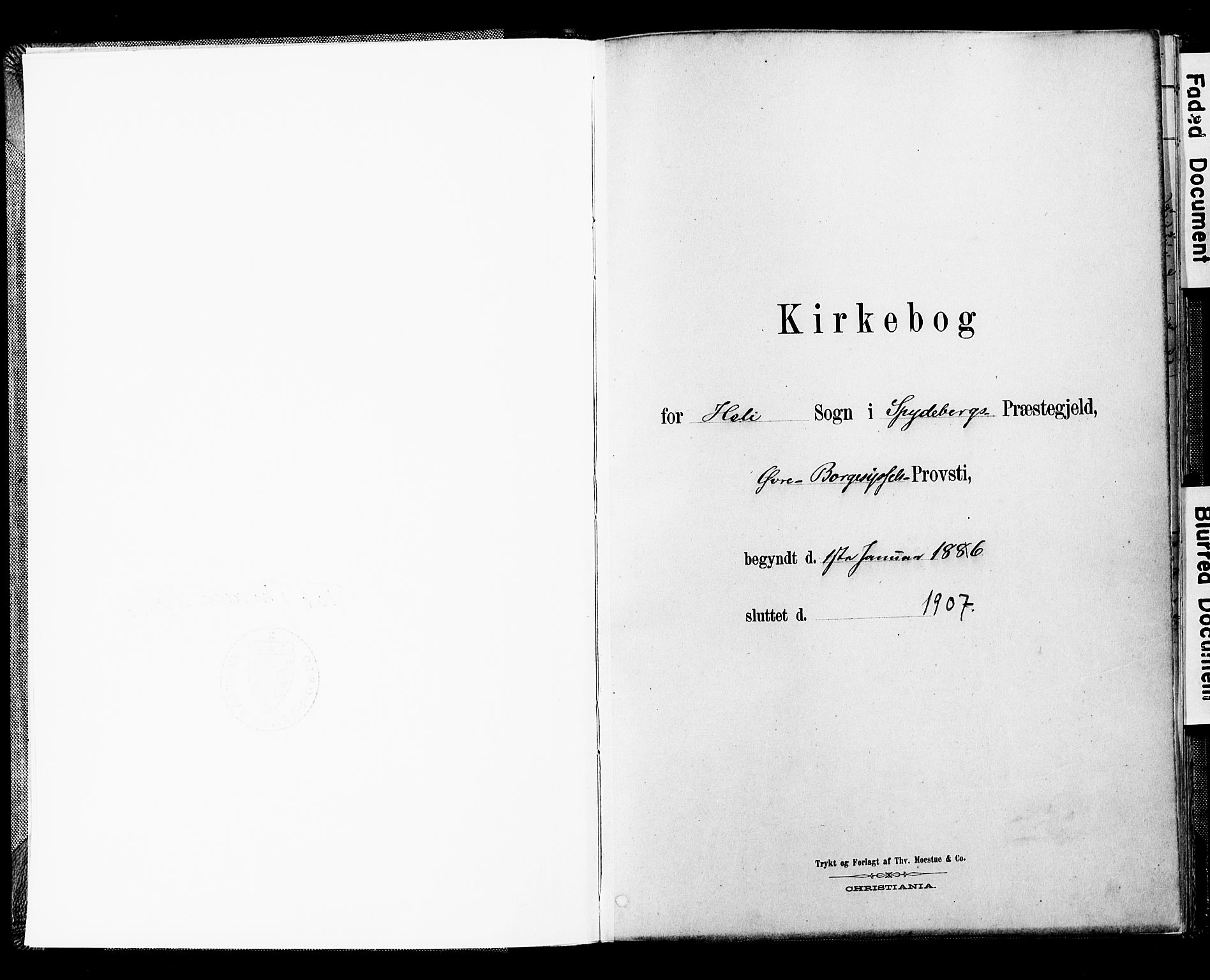 Spydeberg prestekontor Kirkebøker, SAO/A-10924/F/Fc/L0001: Parish register (official) no. III 1, 1886-1907