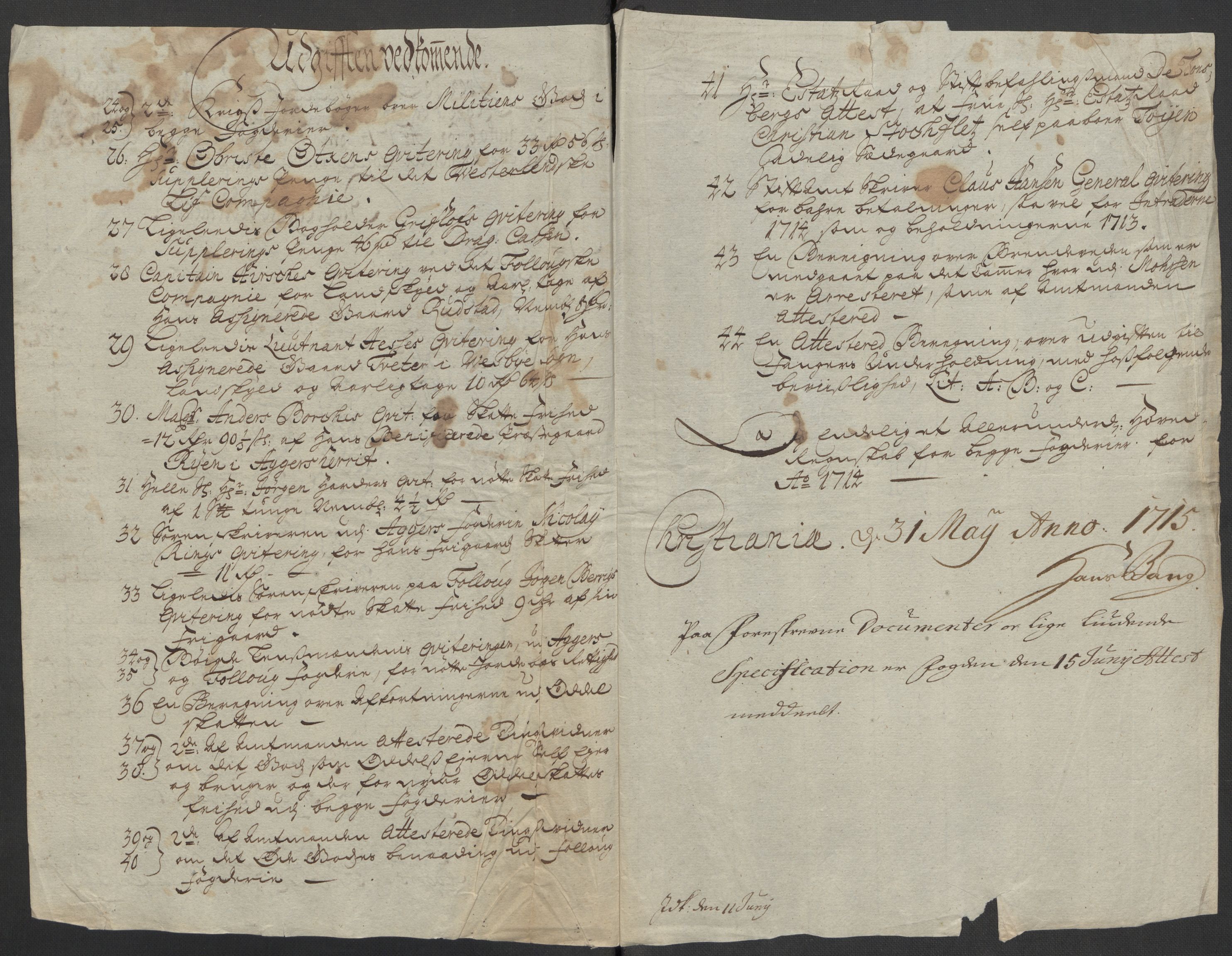 Rentekammeret inntil 1814, Reviderte regnskaper, Fogderegnskap, AV/RA-EA-4092/R10/L0451: Fogderegnskap Aker og Follo, 1713-1714, p. 252