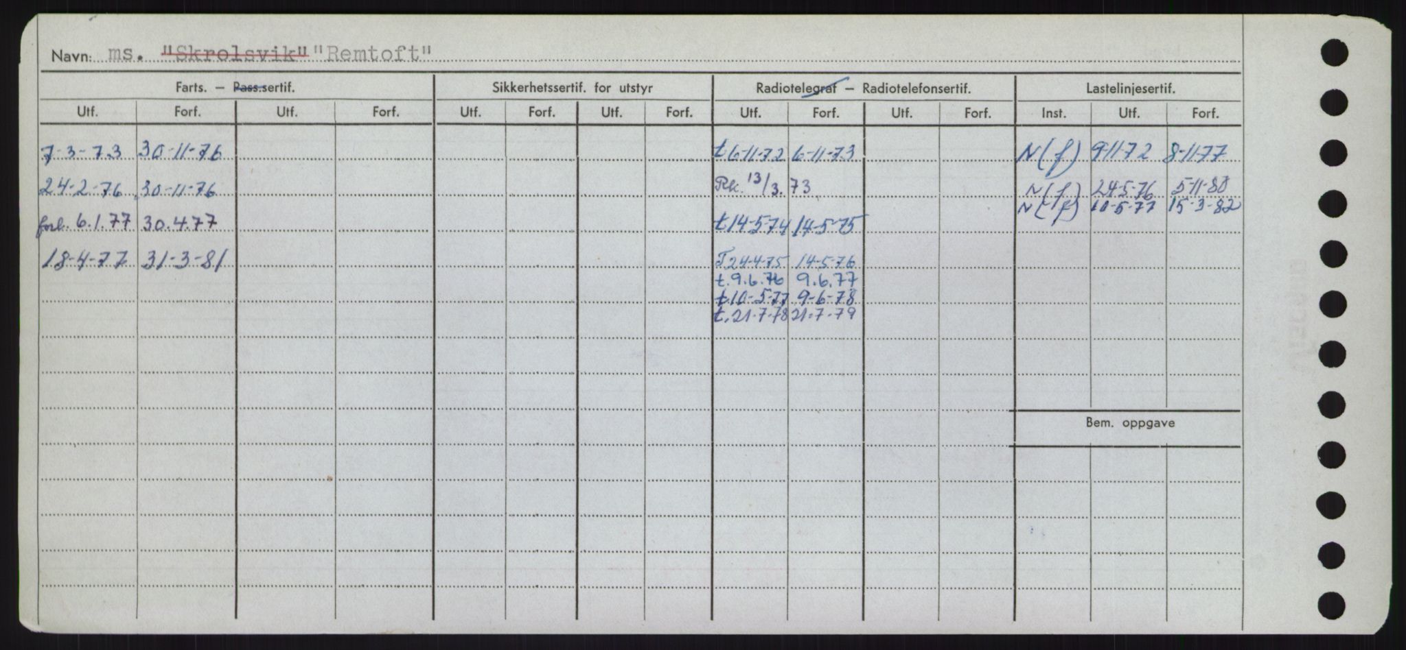 Sjøfartsdirektoratet med forløpere, Skipsmålingen, AV/RA-S-1627/H/Hd/L0030: Fartøy, Q-Riv, p. 404