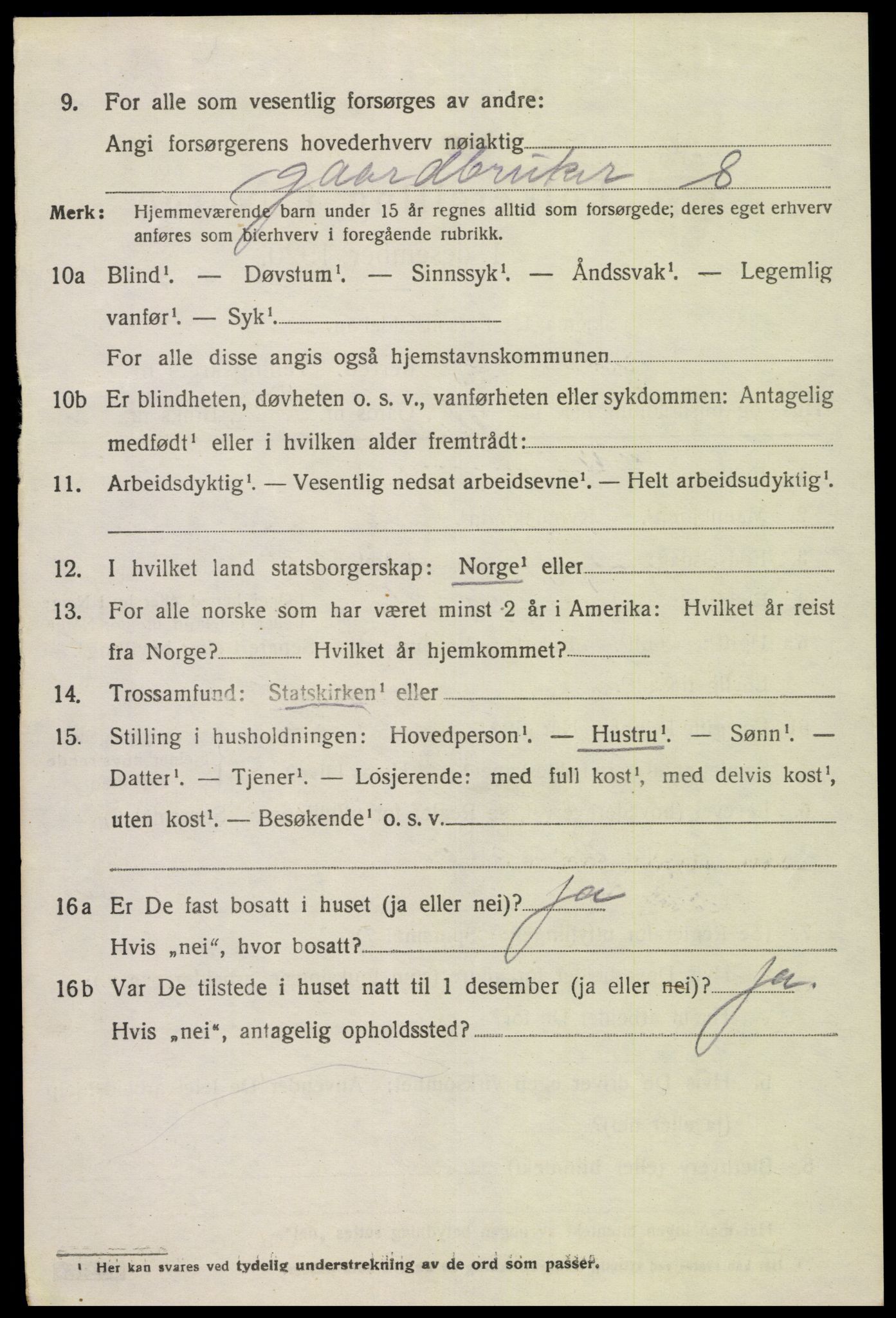 SAK, 1920 census for Kvinesdal, 1920, p. 1936