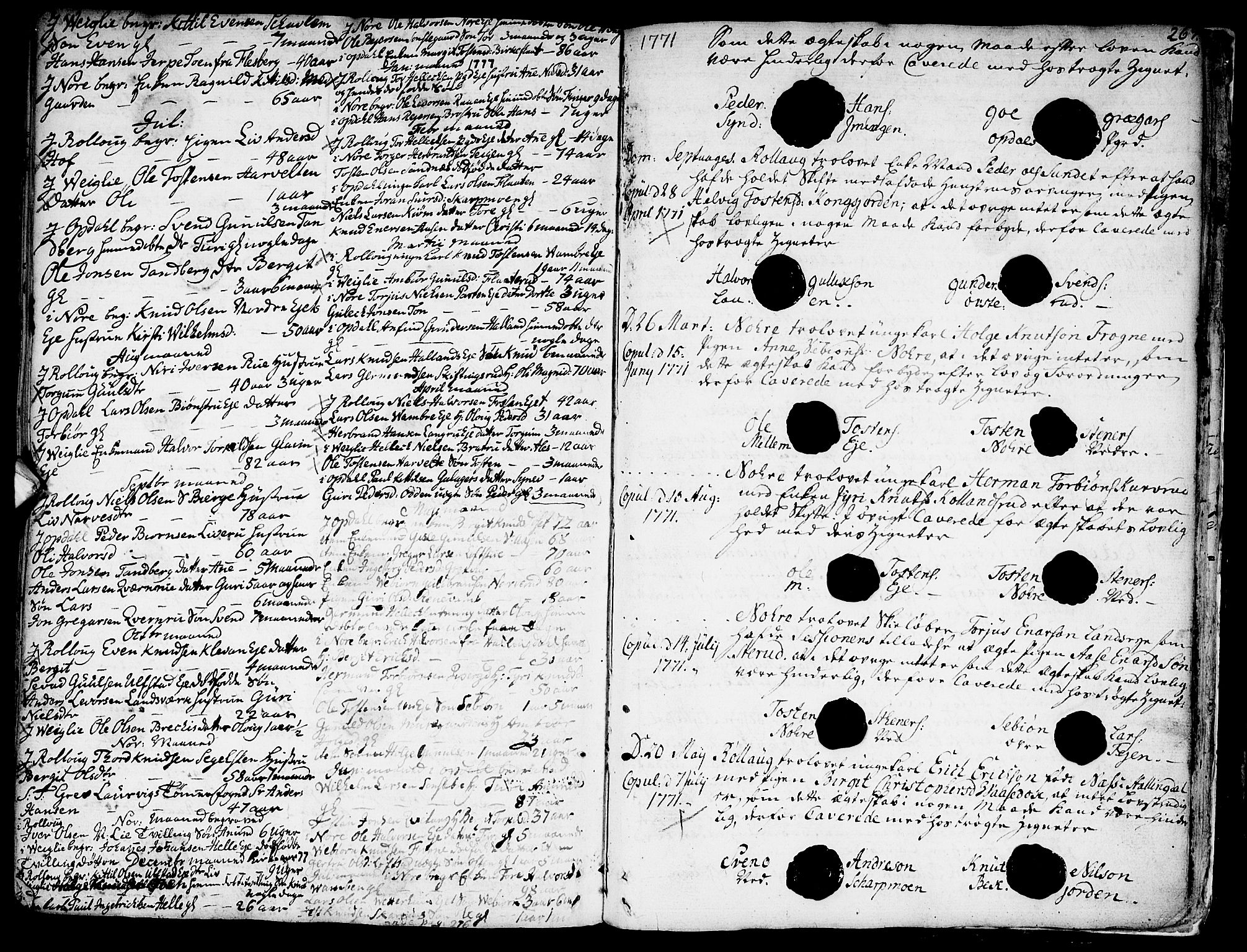Rollag kirkebøker, SAKO/A-240/F/Fa/L0003: Parish register (official) no. I 3, 1743-1778, p. 267