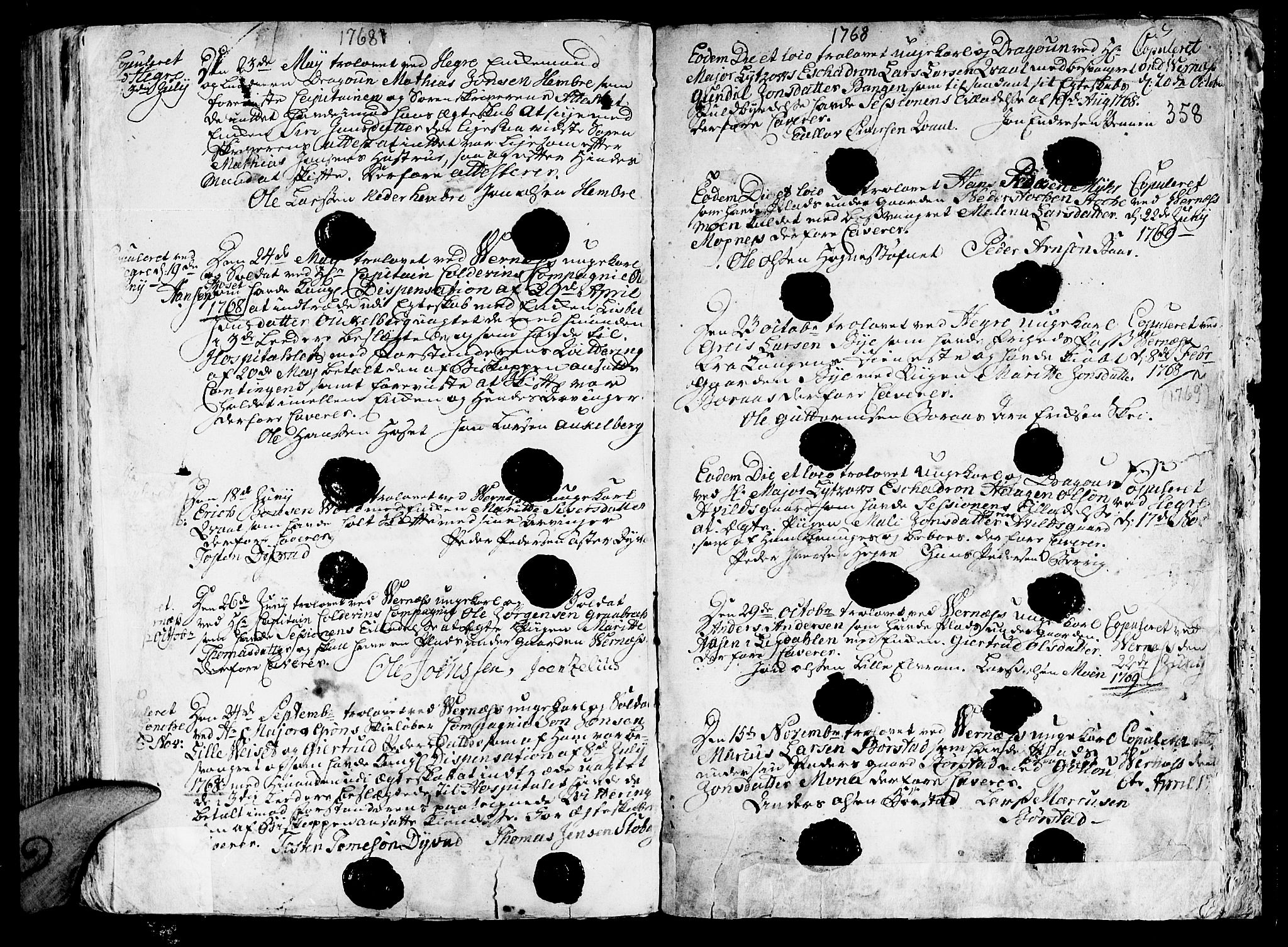 Ministerialprotokoller, klokkerbøker og fødselsregistre - Nord-Trøndelag, SAT/A-1458/709/L0057: Parish register (official) no. 709A05, 1755-1780, p. 358