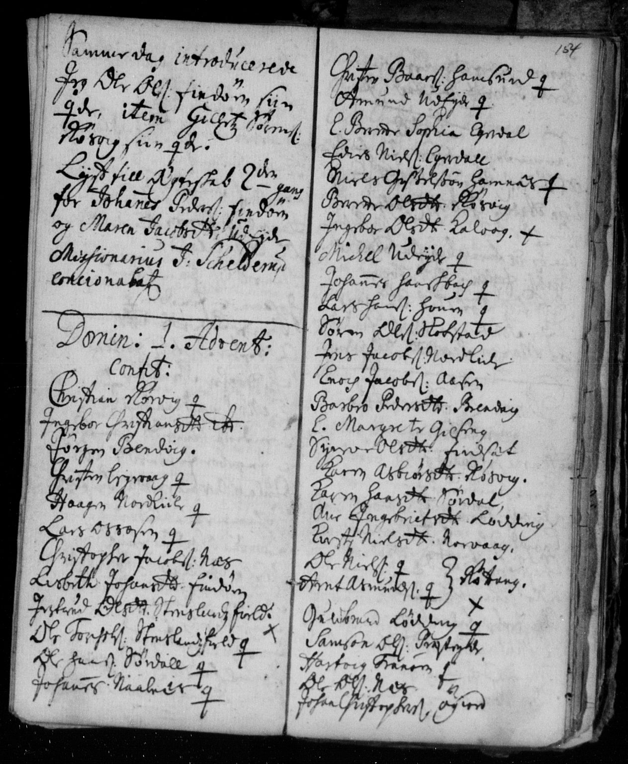 Ministerialprotokoller, klokkerbøker og fødselsregistre - Nordland, AV/SAT-A-1459/859/L0840: Parish register (official) no. 859A00, 1708-1738, p. 154