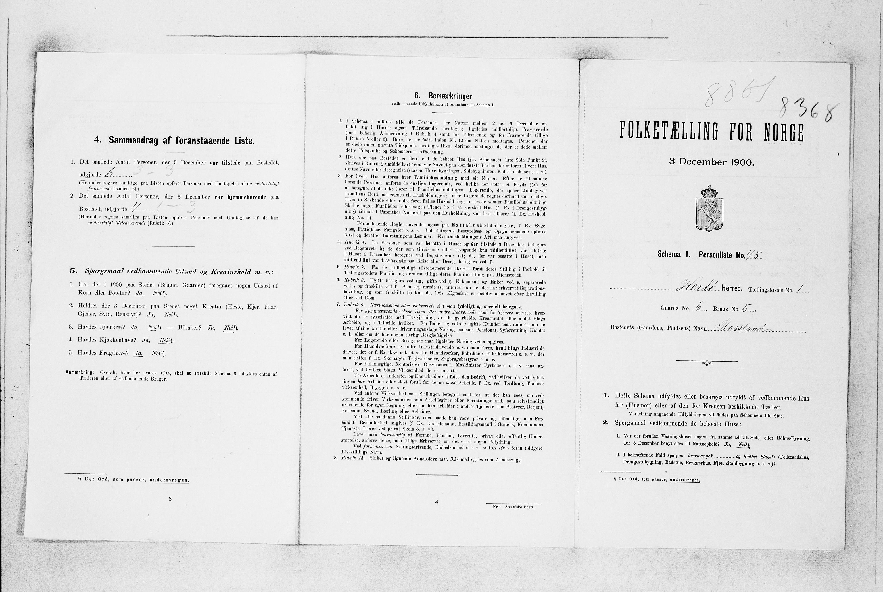 SAB, 1900 census for Herdla, 1900, p. 26