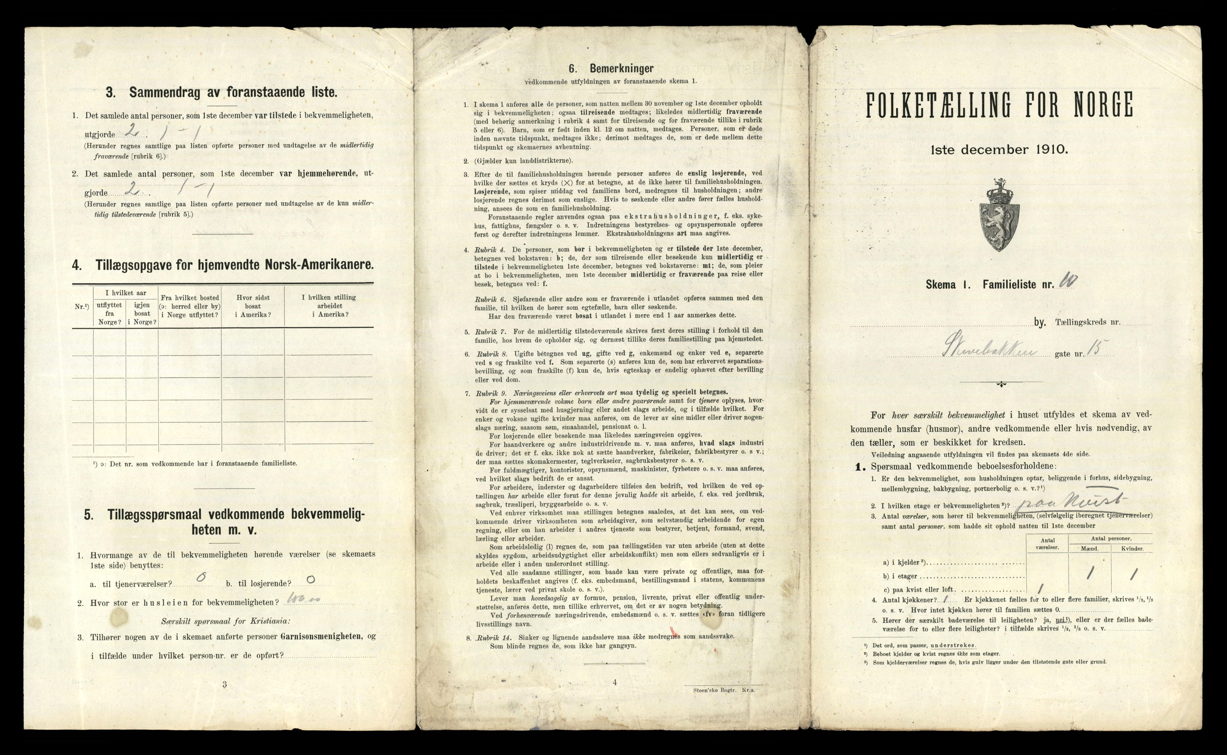 RA, 1910 census for Bergen, 1910, p. 25287