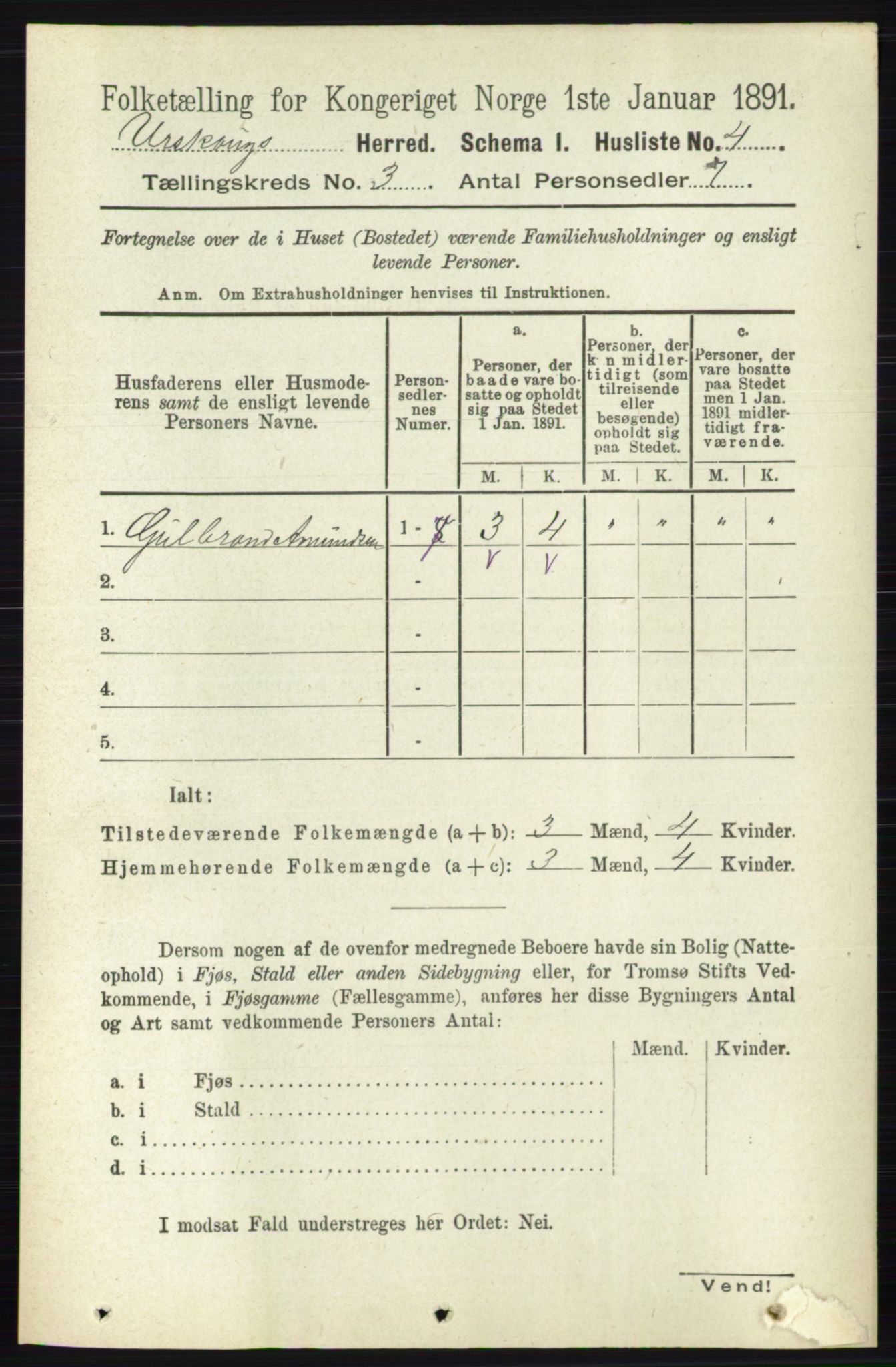 RA, 1891 census for 0224 Aurskog, 1891, p. 361