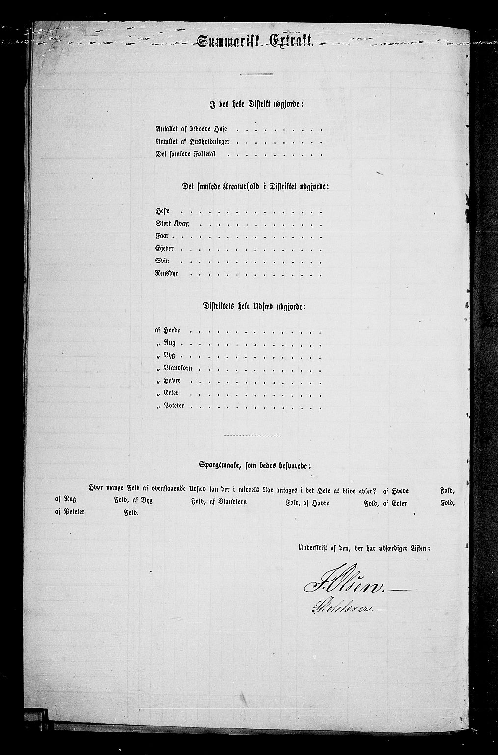 RA, 1865 census for Varteig, 1865, p. 30