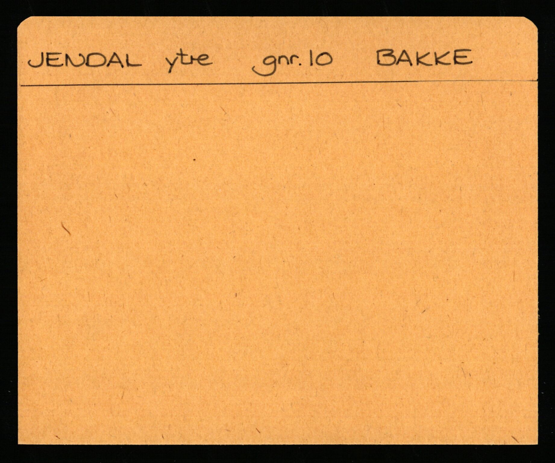 Statsarkivet i Stavanger, AV/SAST-A-101971/03/Y/Ym/L0073: Åstedskort sortert etter gårdsnavn: Jendal ytre - Åvedal (Vest-Agder) og Avløypet - Våge søndre (Hordaland), 1600-1950, p. 1