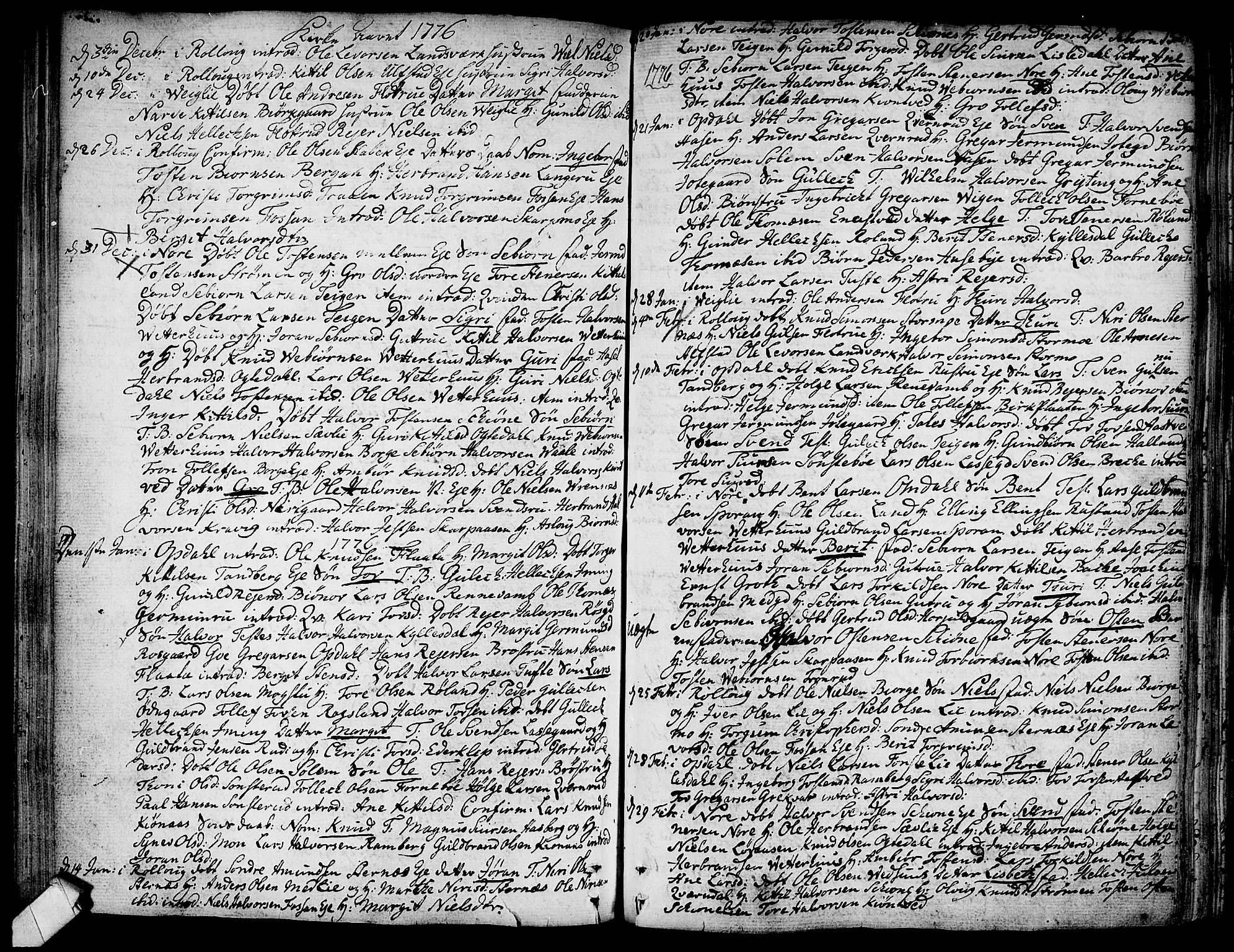 Rollag kirkebøker, SAKO/A-240/F/Fa/L0003: Parish register (official) no. I 3, 1743-1778, p. 152