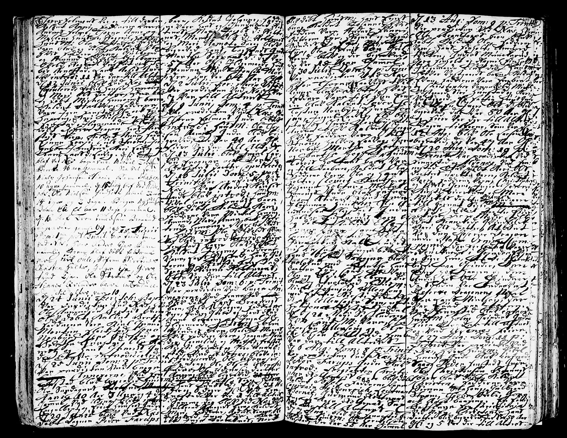 Nes prestekontor Kirkebøker, AV/SAO-A-10410/F/Fa/L0002: Parish register (official) no. I 2, 1717-1734, p. 88-89