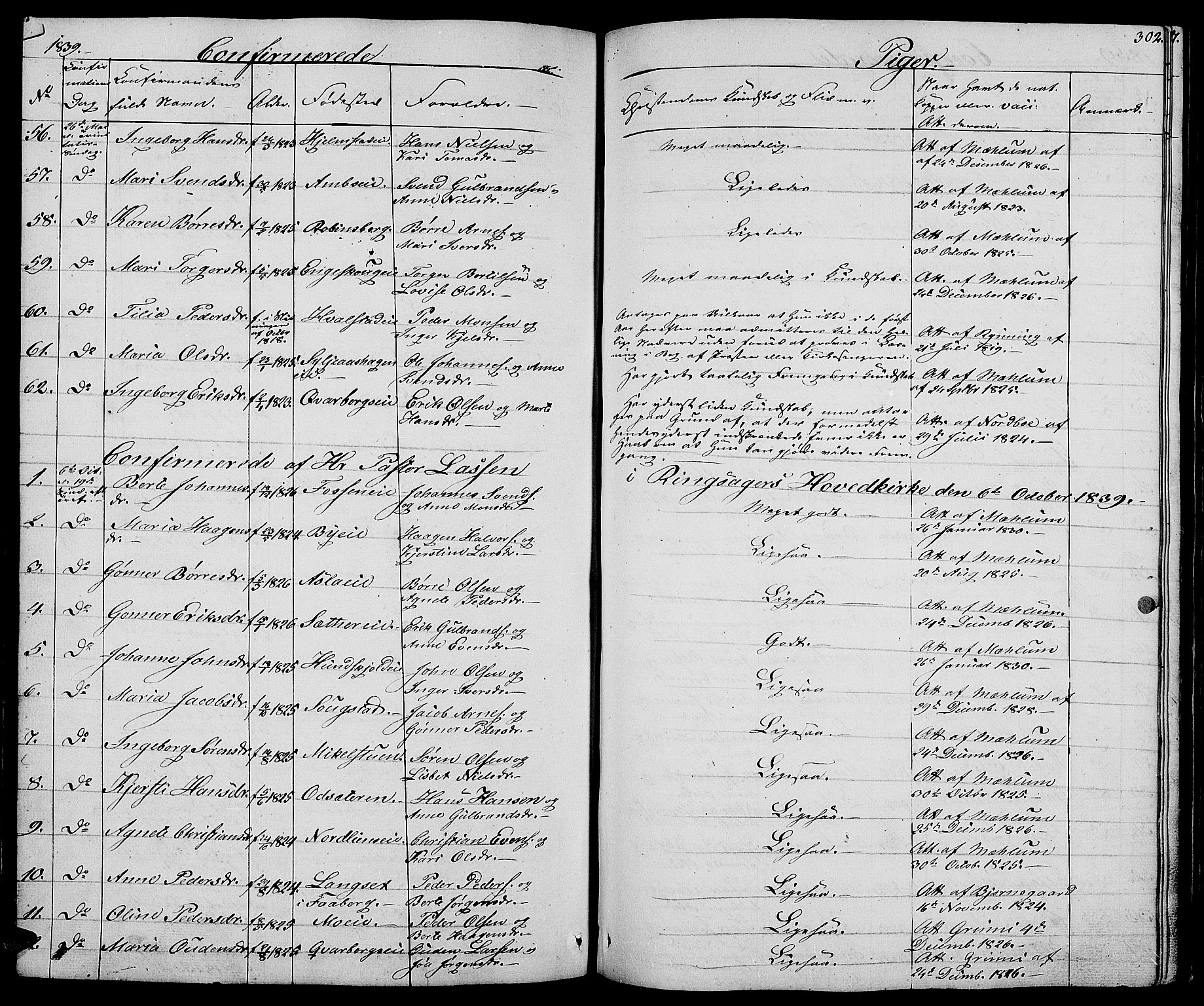 Ringsaker prestekontor, AV/SAH-PREST-014/L/La/L0005: Parish register (copy) no. 5, 1839-1850, p. 302