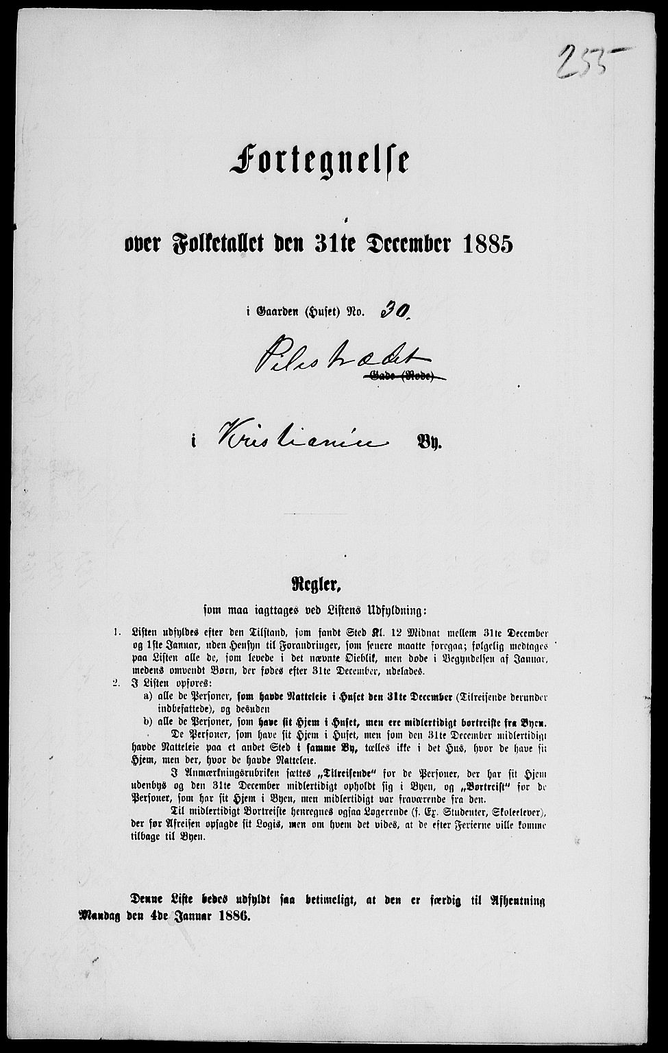RA, 1885 census for 0301 Kristiania, 1885, p. 6200