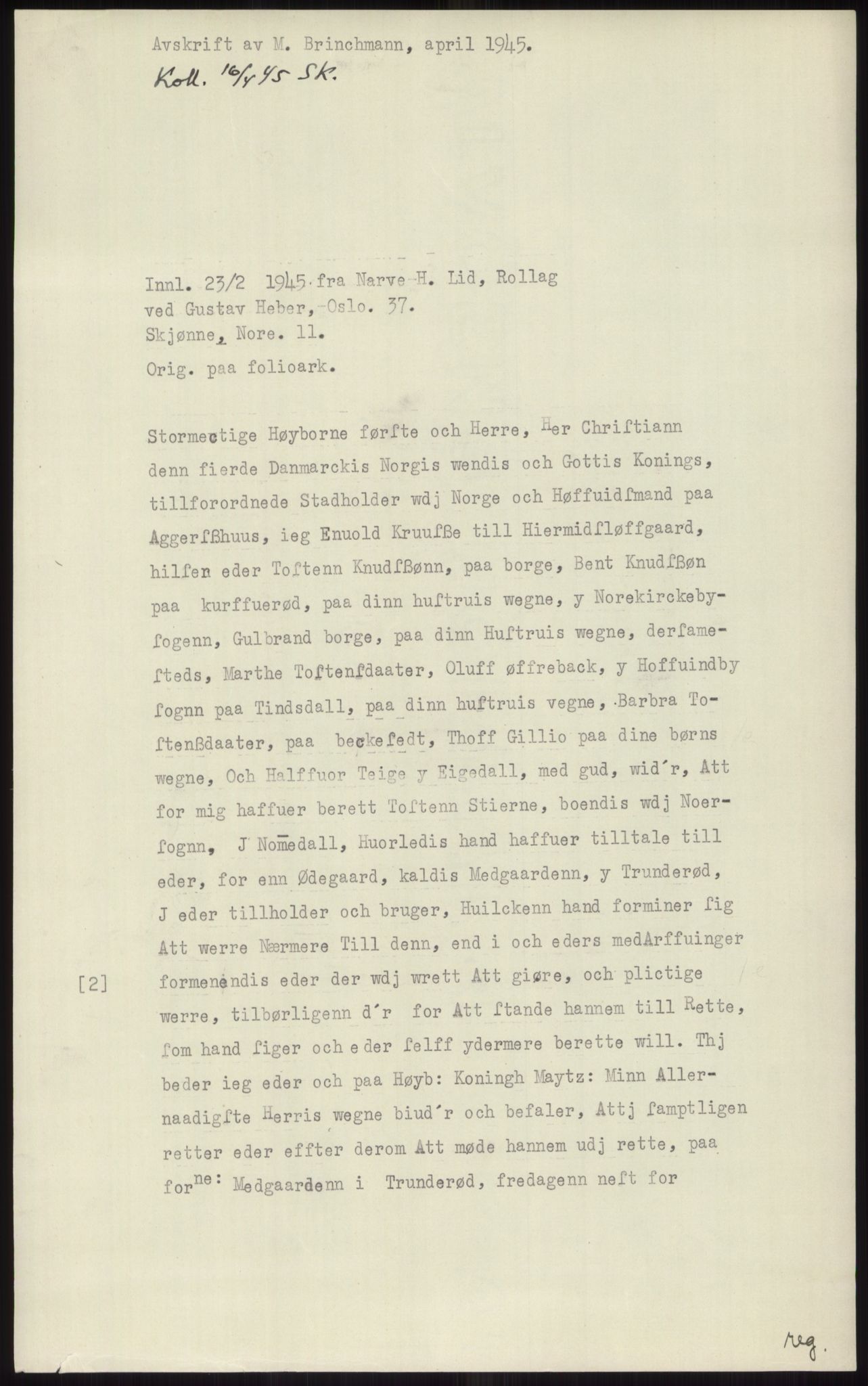 Samlinger til kildeutgivelse, Diplomavskriftsamlingen, RA/EA-4053/H/Ha, p. 667