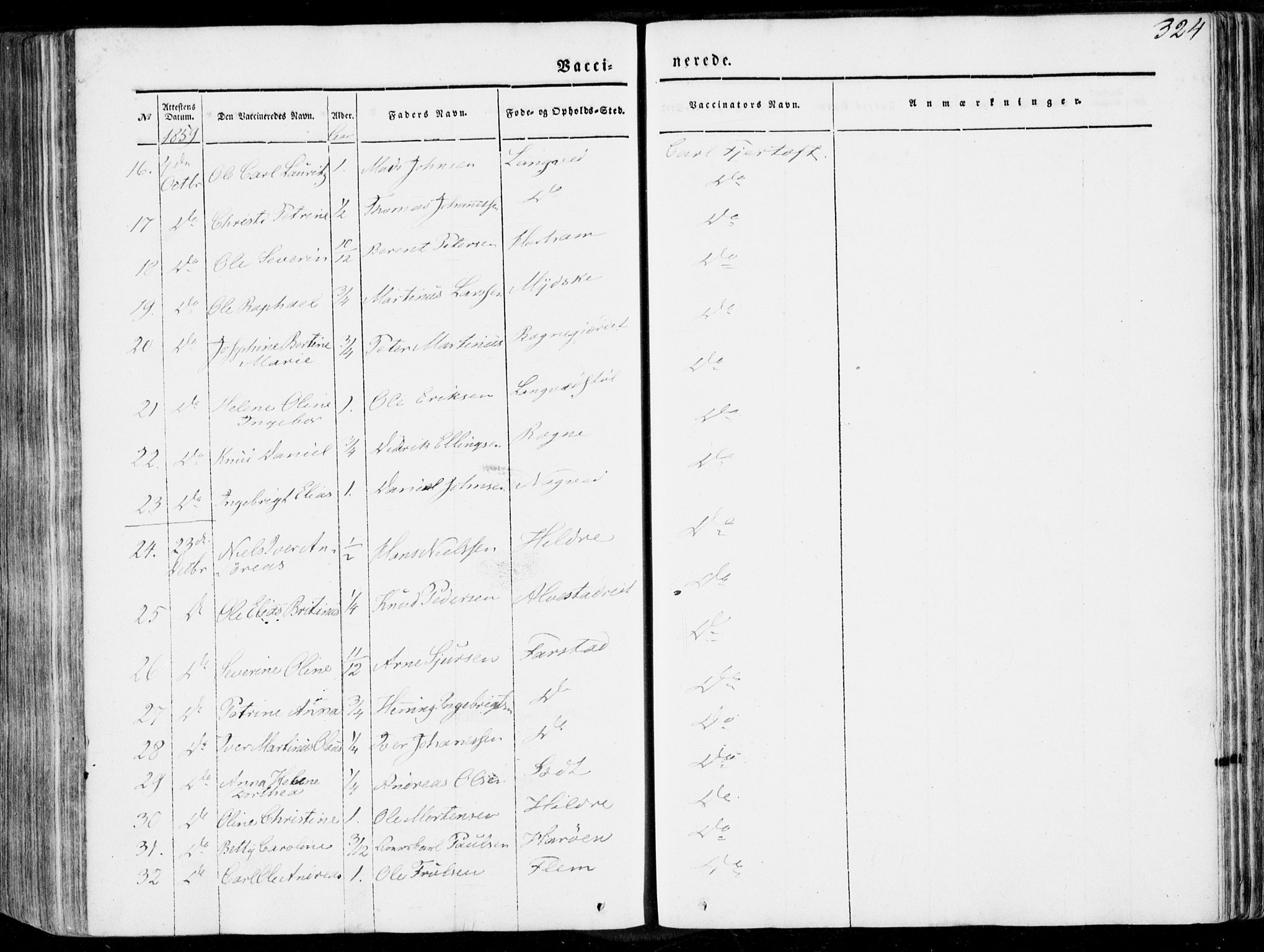 Ministerialprotokoller, klokkerbøker og fødselsregistre - Møre og Romsdal, AV/SAT-A-1454/536/L0497: Parish register (official) no. 536A06, 1845-1865, p. 324