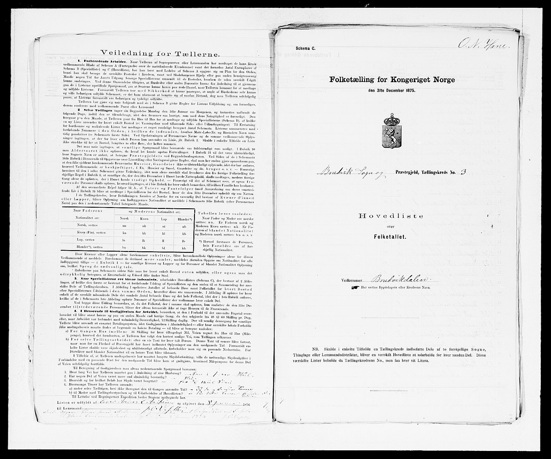 SAB, 1875 census for 1251P Bruvik, 1875, p. 7